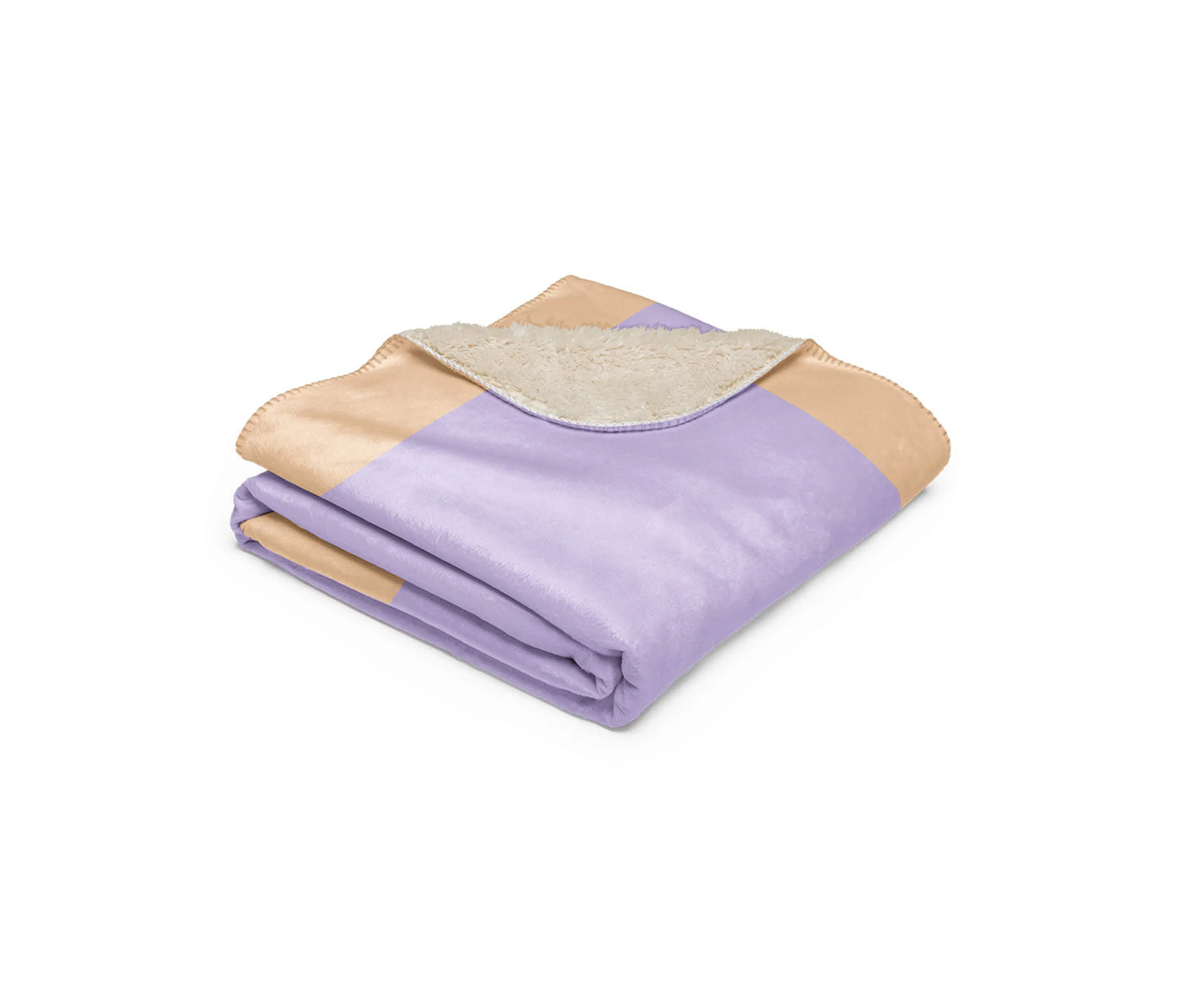 moanne - Boreal Blanket Beige/Lilac Framed