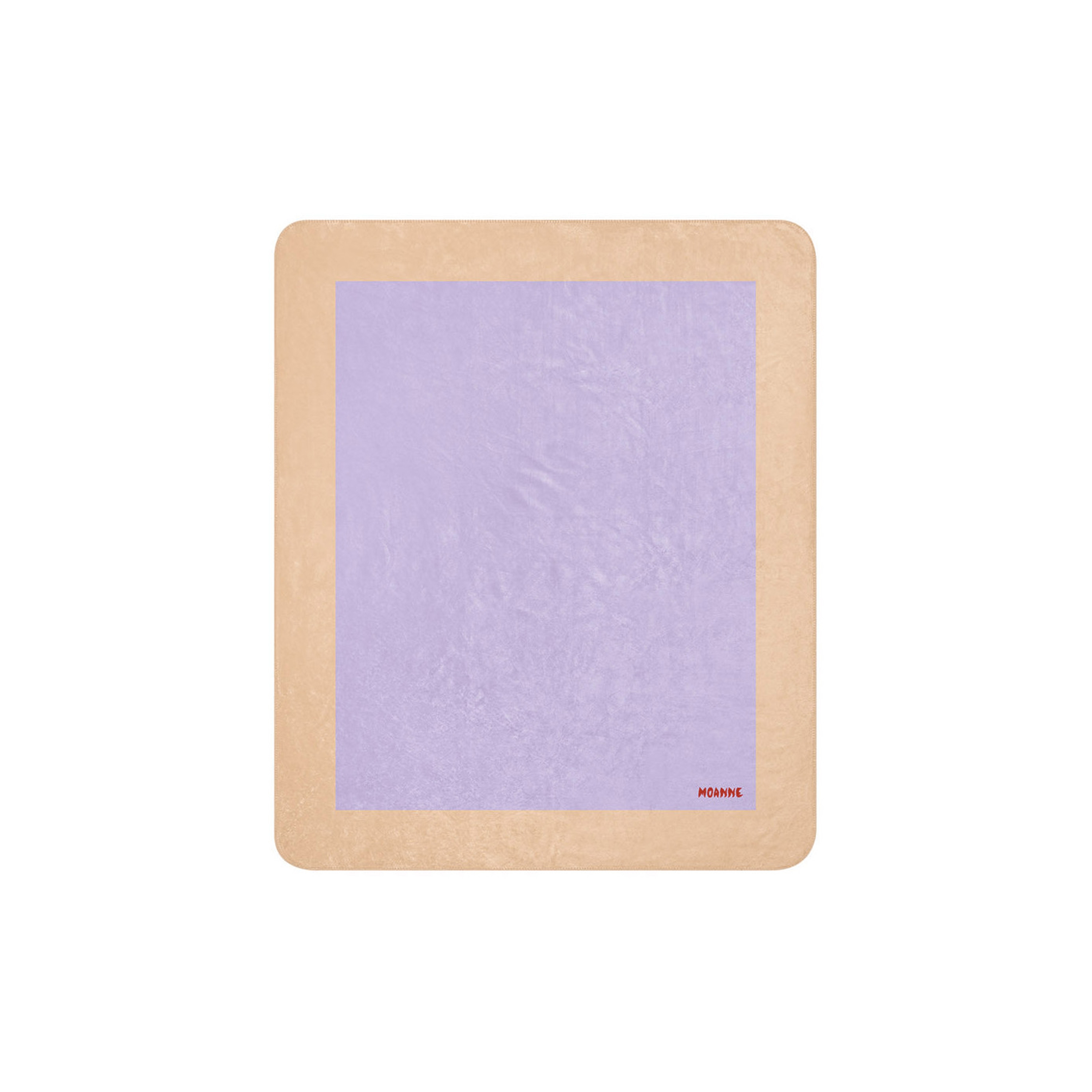 Boreal Blanket Beige/Lilac Framed