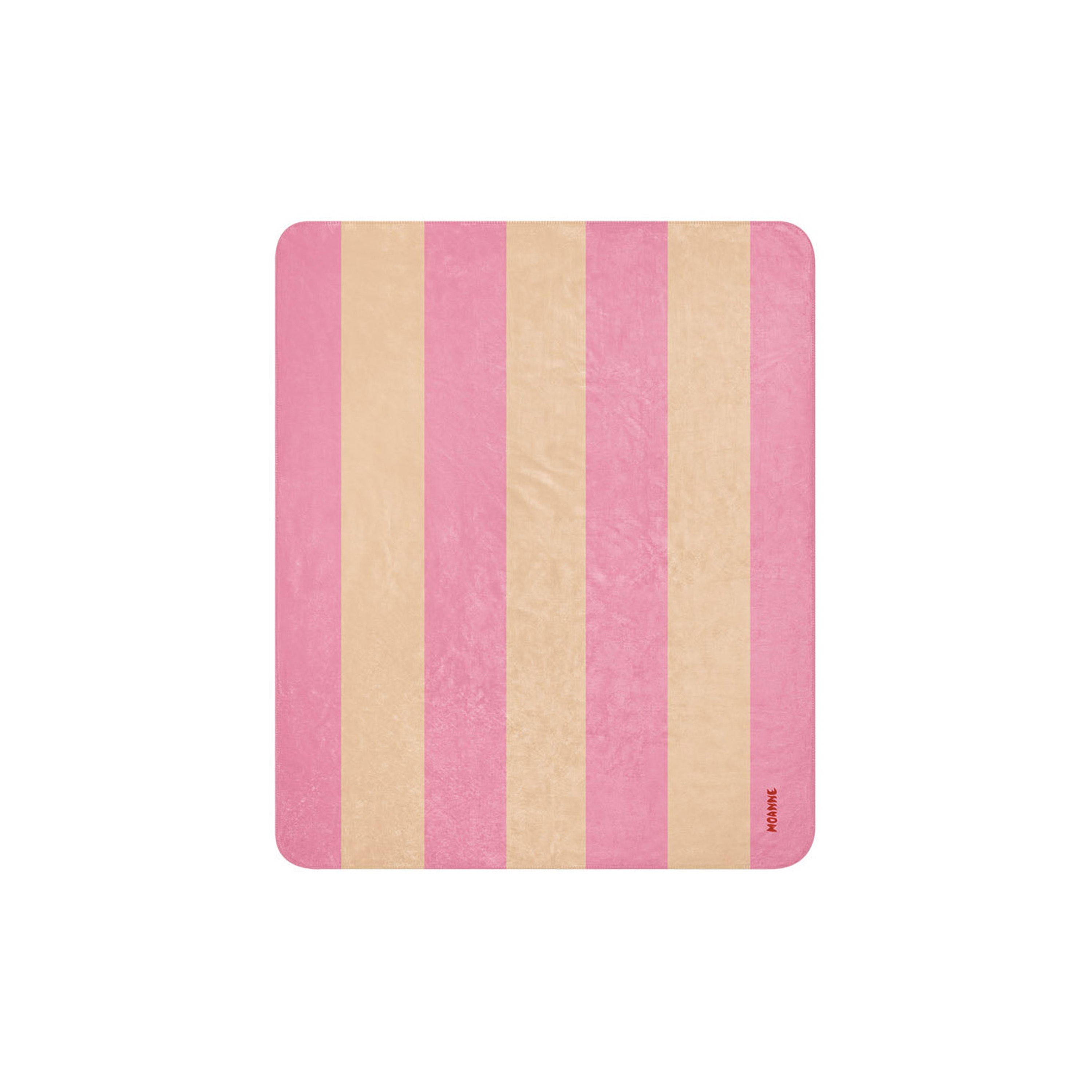 Boreal Blanket Beige/Pink Striped