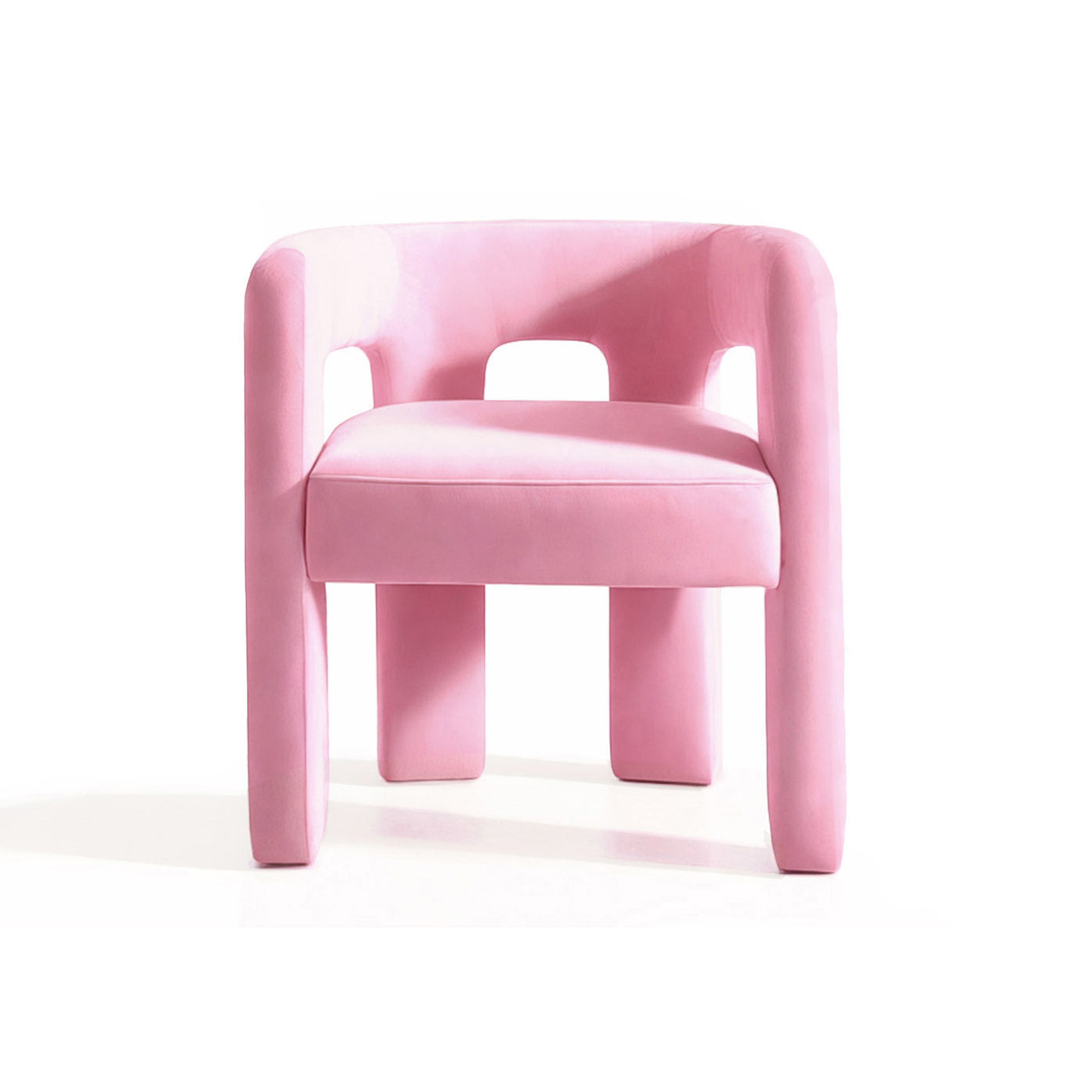 Brutal Armchair Pink Velvet