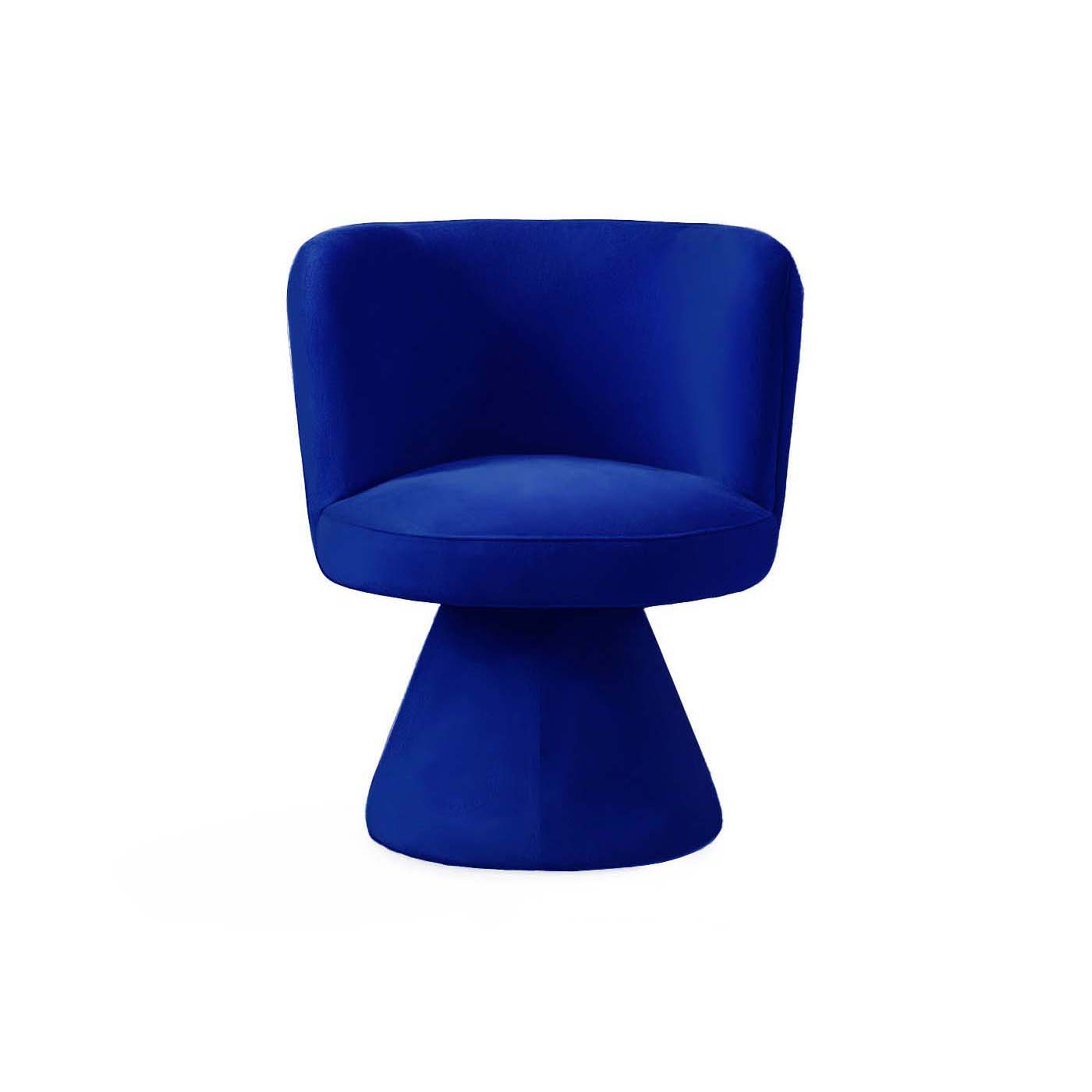 Vertoon produk Coraje Dining Chair Blue Velvet van vervaardiger moanne