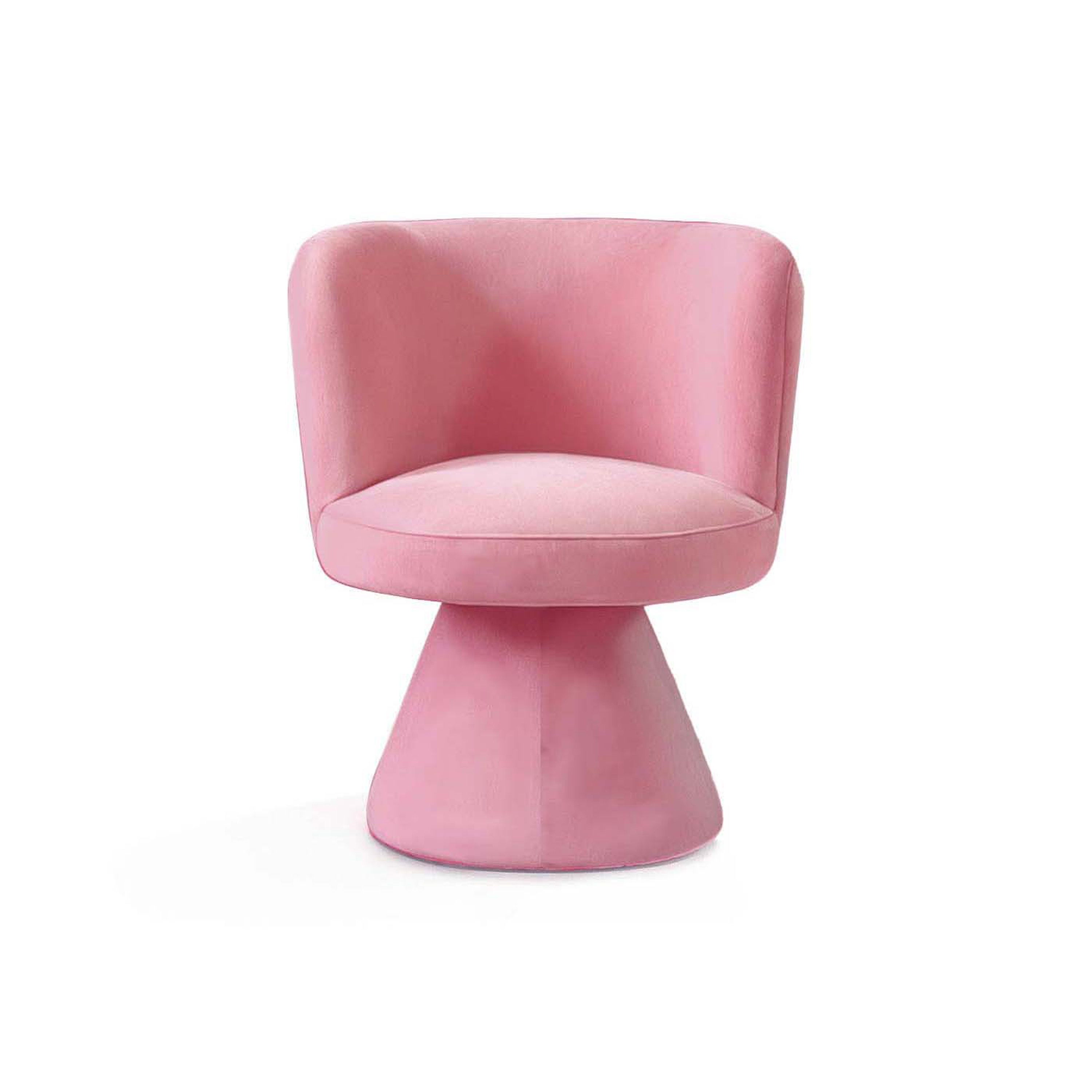 Coraje Dining Chair Pink Velvet