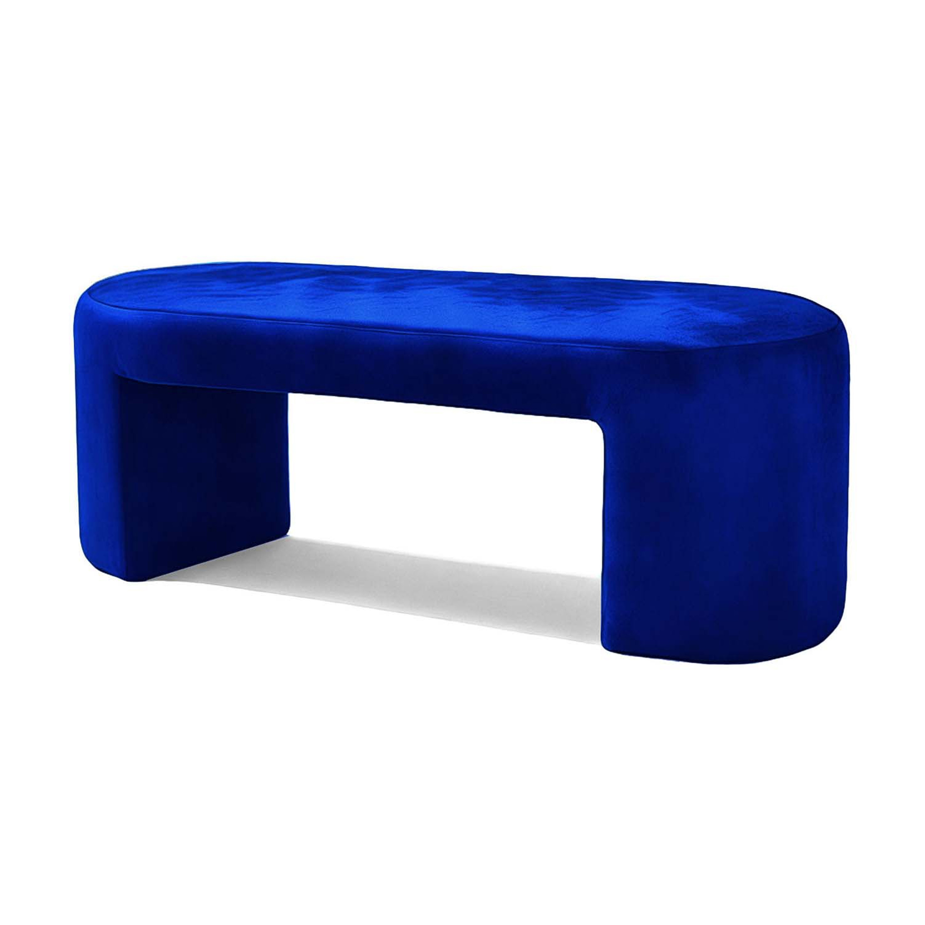 Vertoon produk Deleite Bench Blue Velvet van vervaardiger moanne