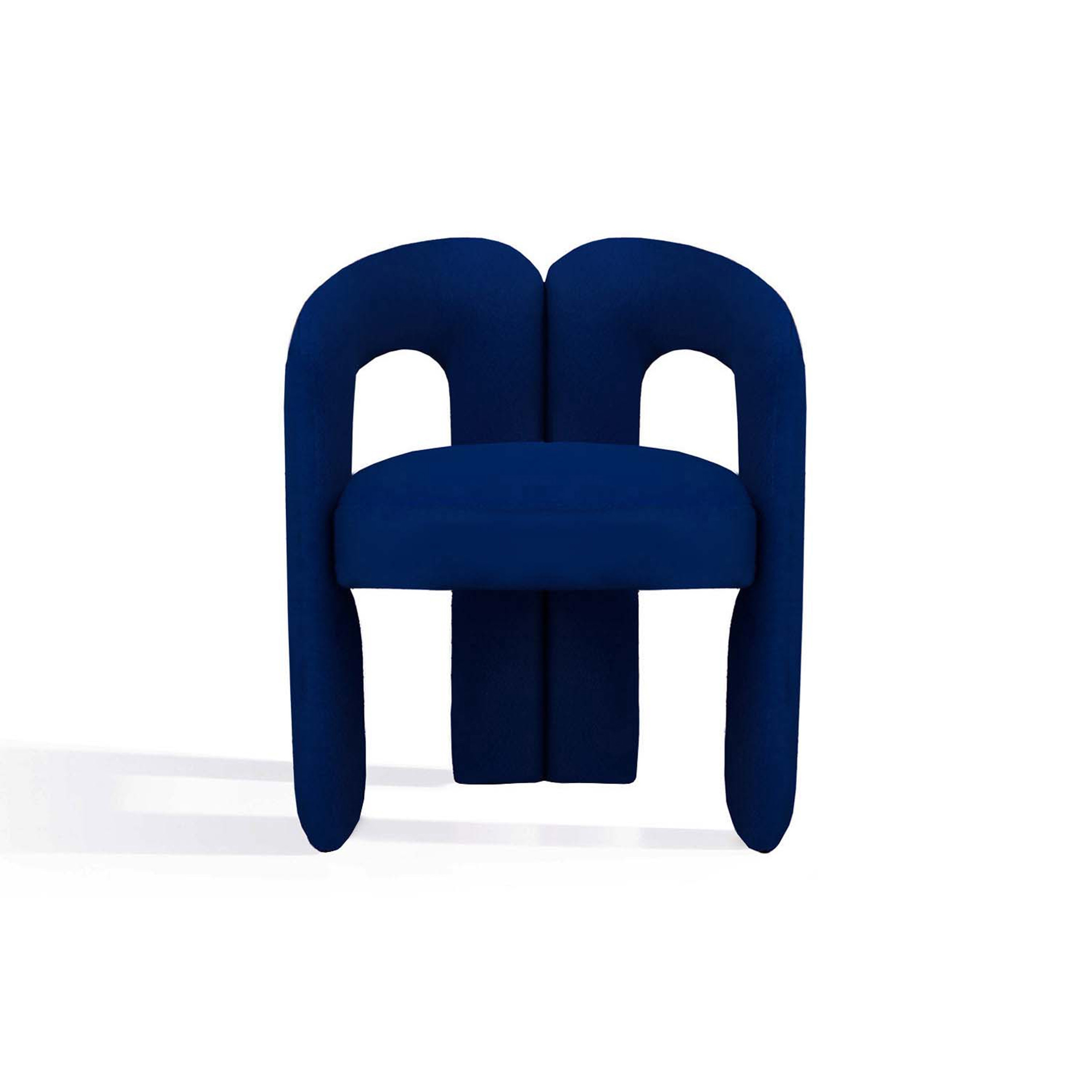 Vertoon produk Delirio Armchair Blue Velvet van vervaardiger moanne