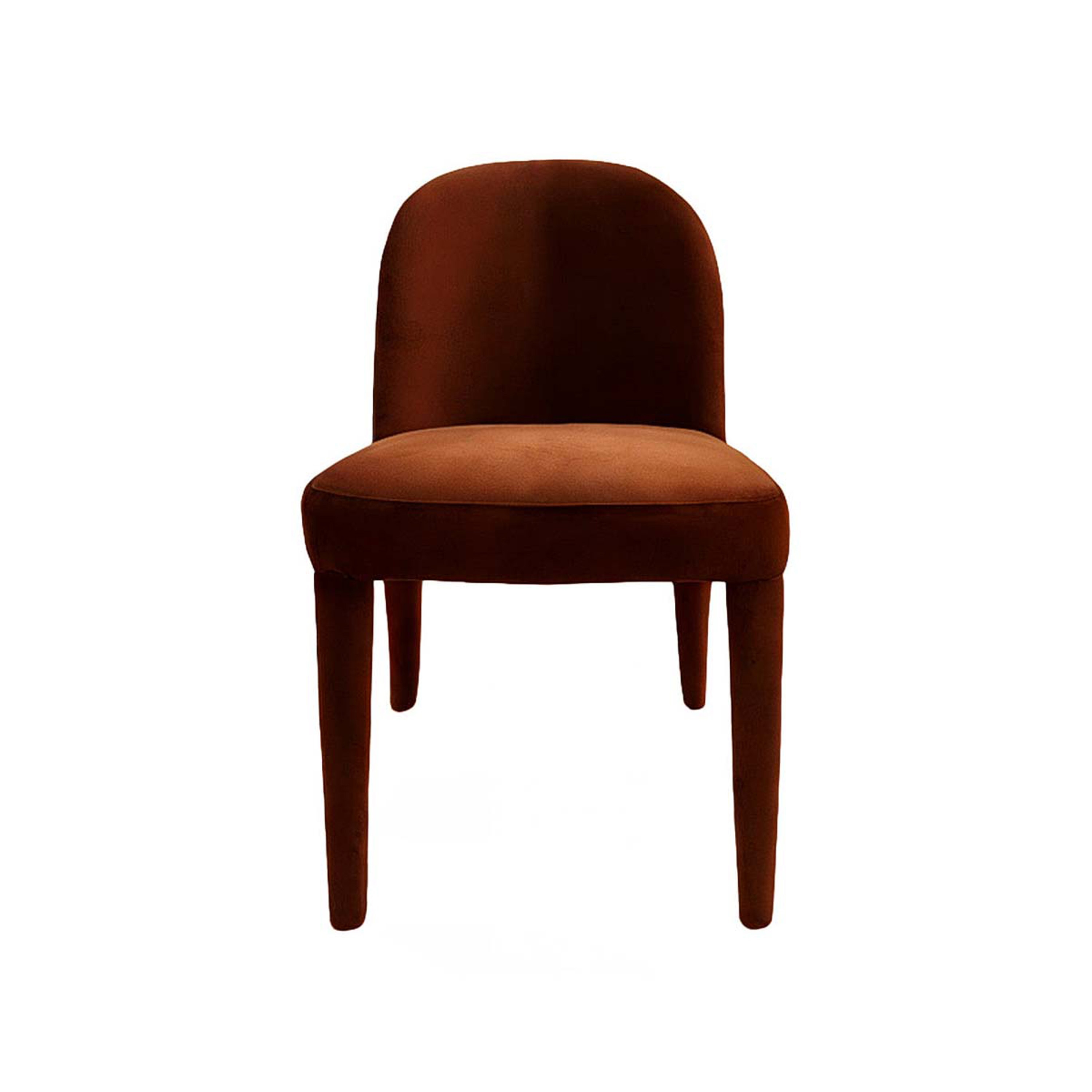 Eclipse Dining Chair Brown Velvet
