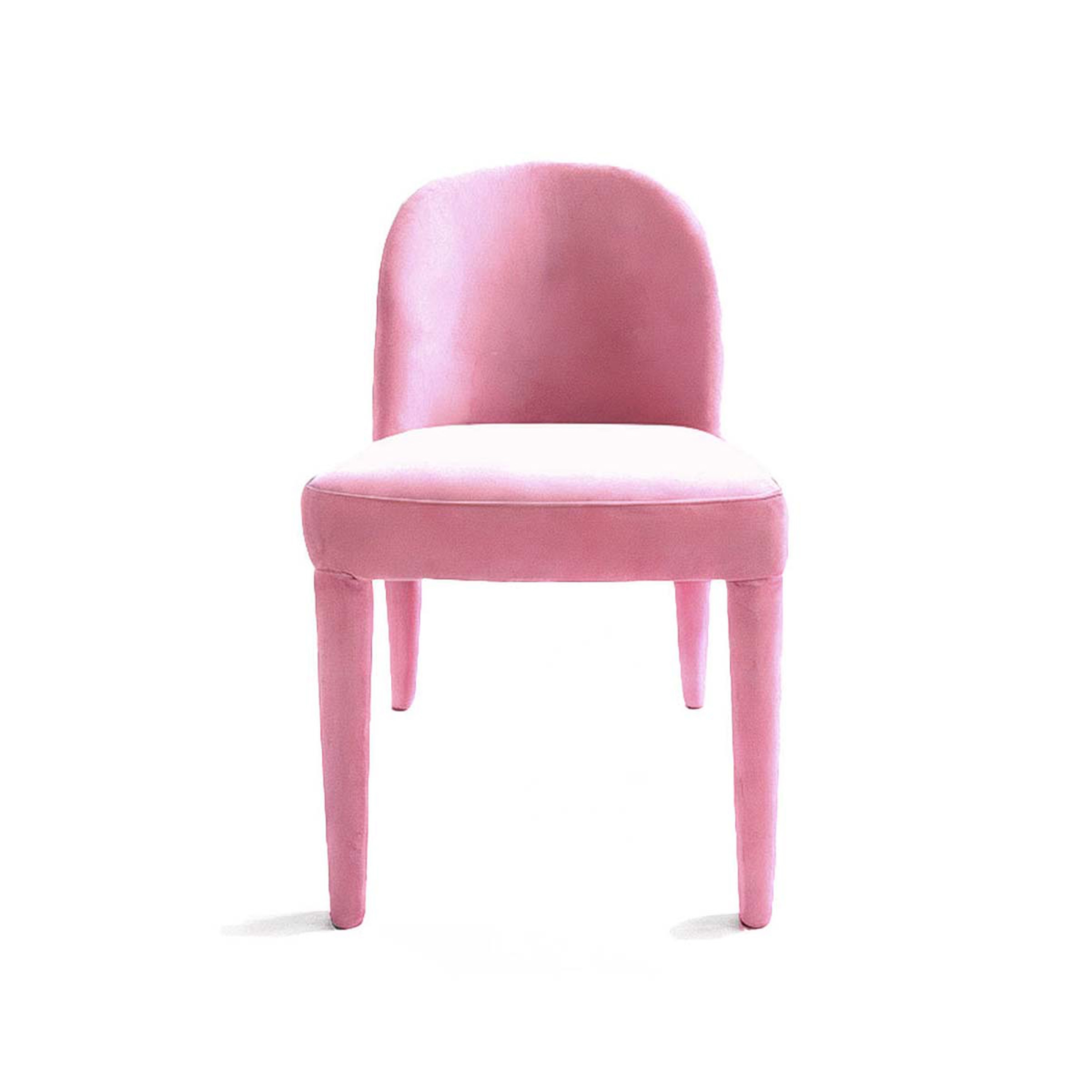 Eclipse Dining Chair Pink Velvet