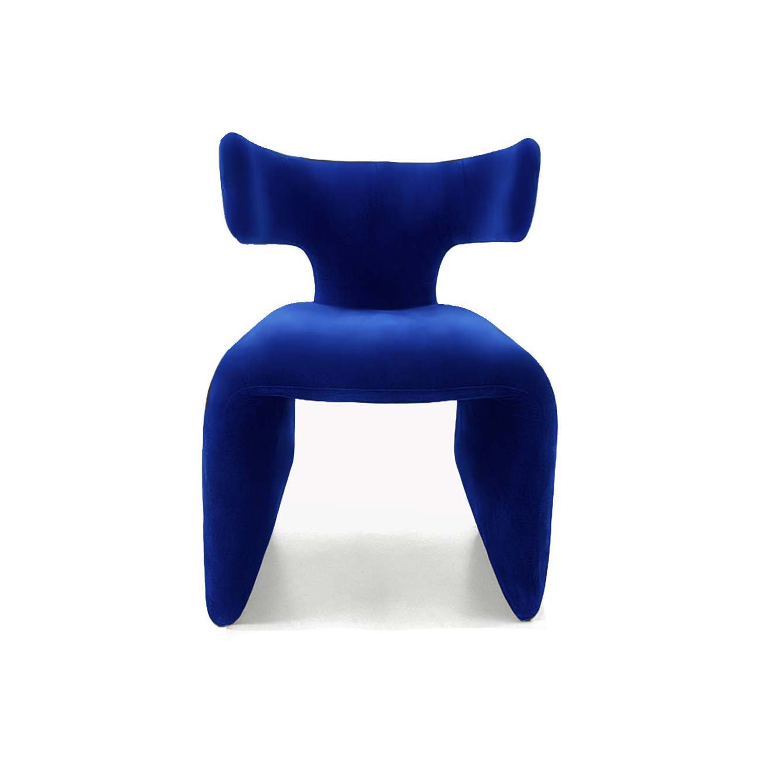 Display product Euforia Dining Chair Blue Velvet from manufacturer moanne