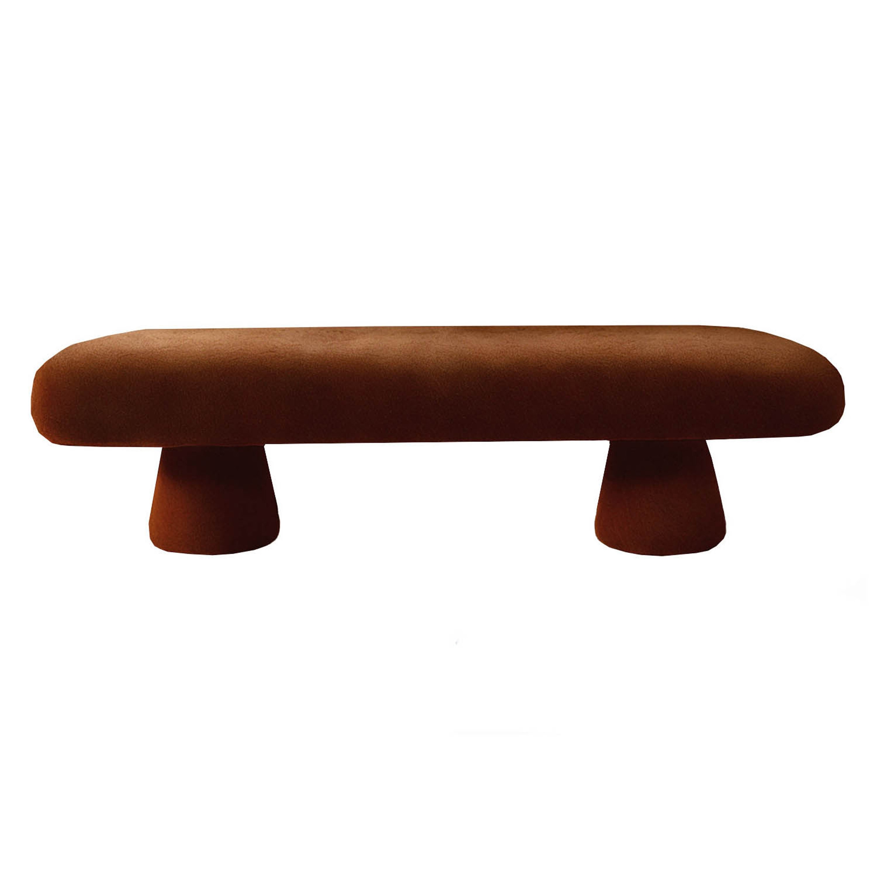 Vertoon produk Éxtasis Bench Brown Velvet van vervaardiger moanne