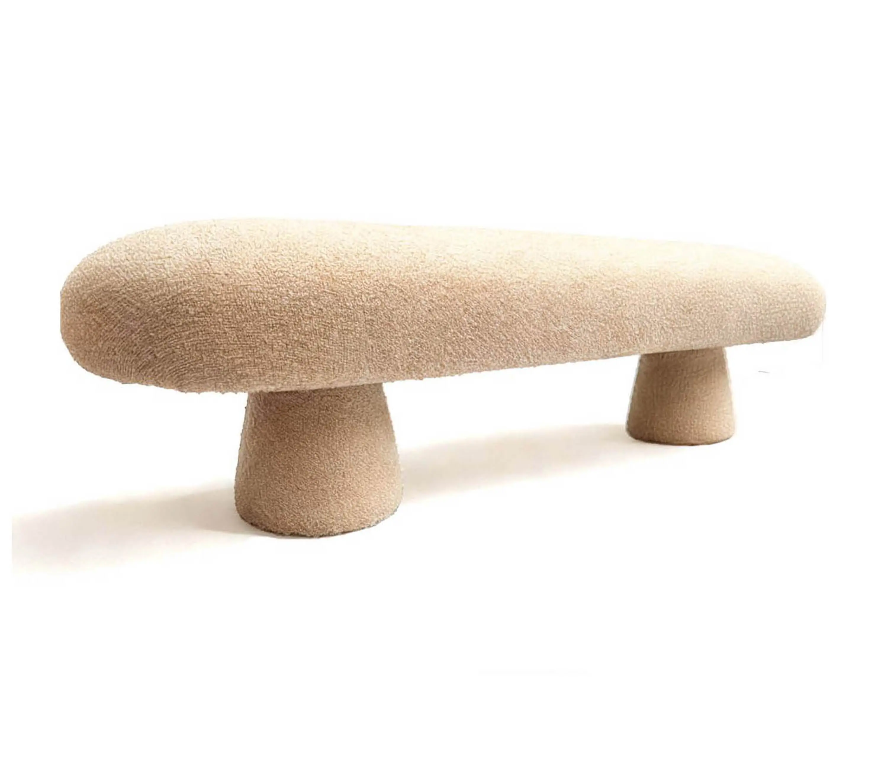 moanne - Éxtasis Bench White Bouclé