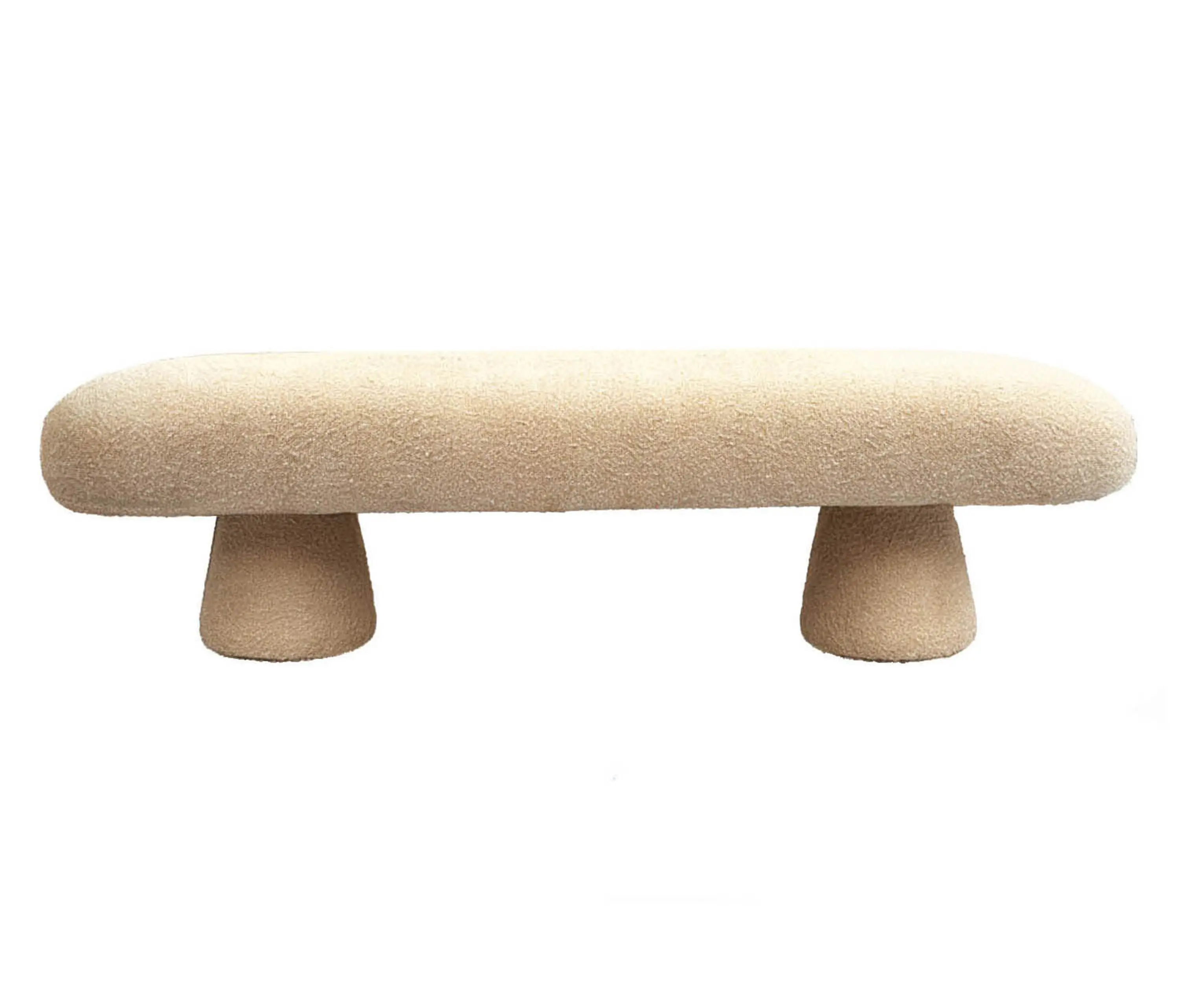 moanne - Éxtasis Bench White Bouclé