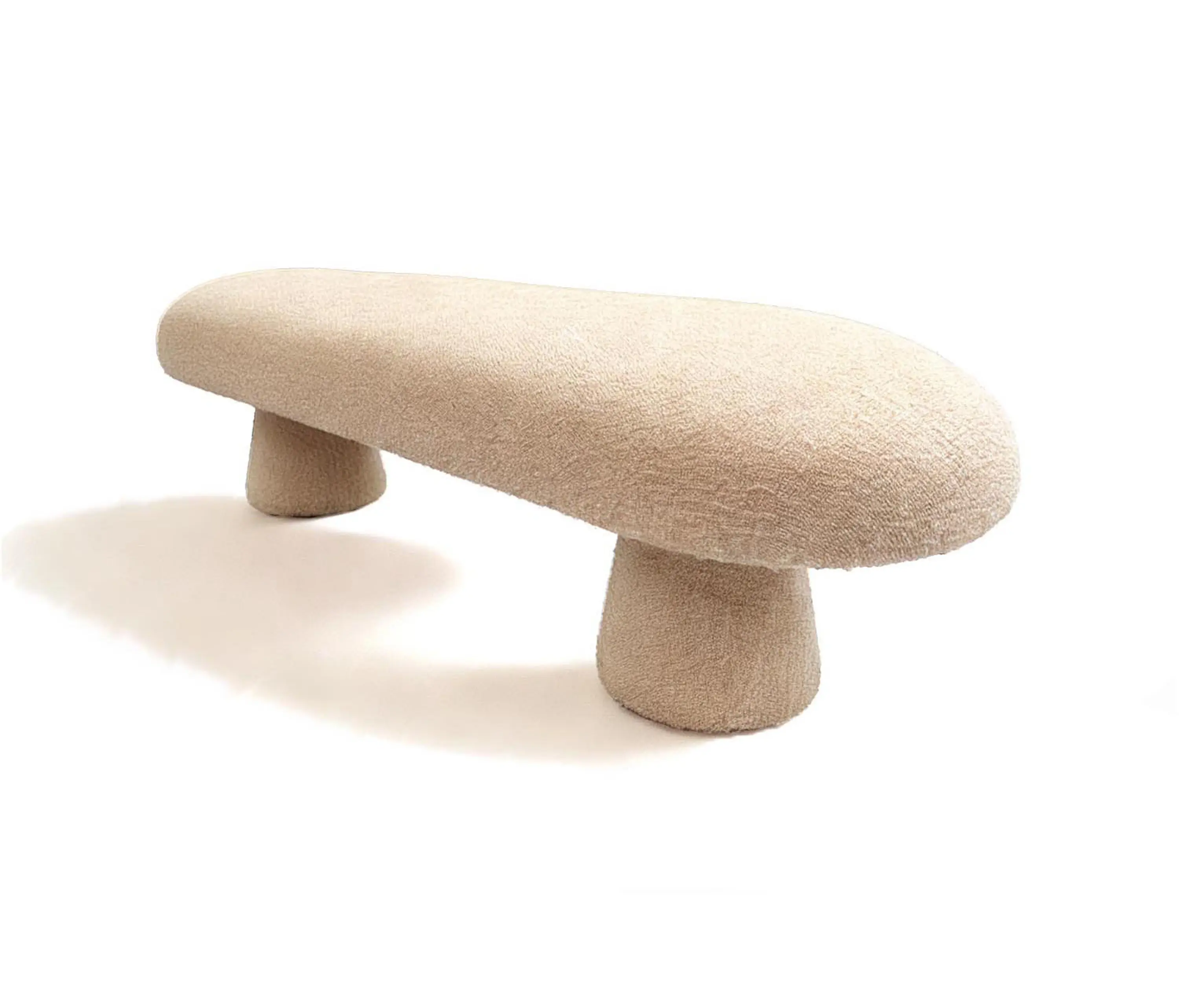 moanne - Éxtasis Bench White Bouclé