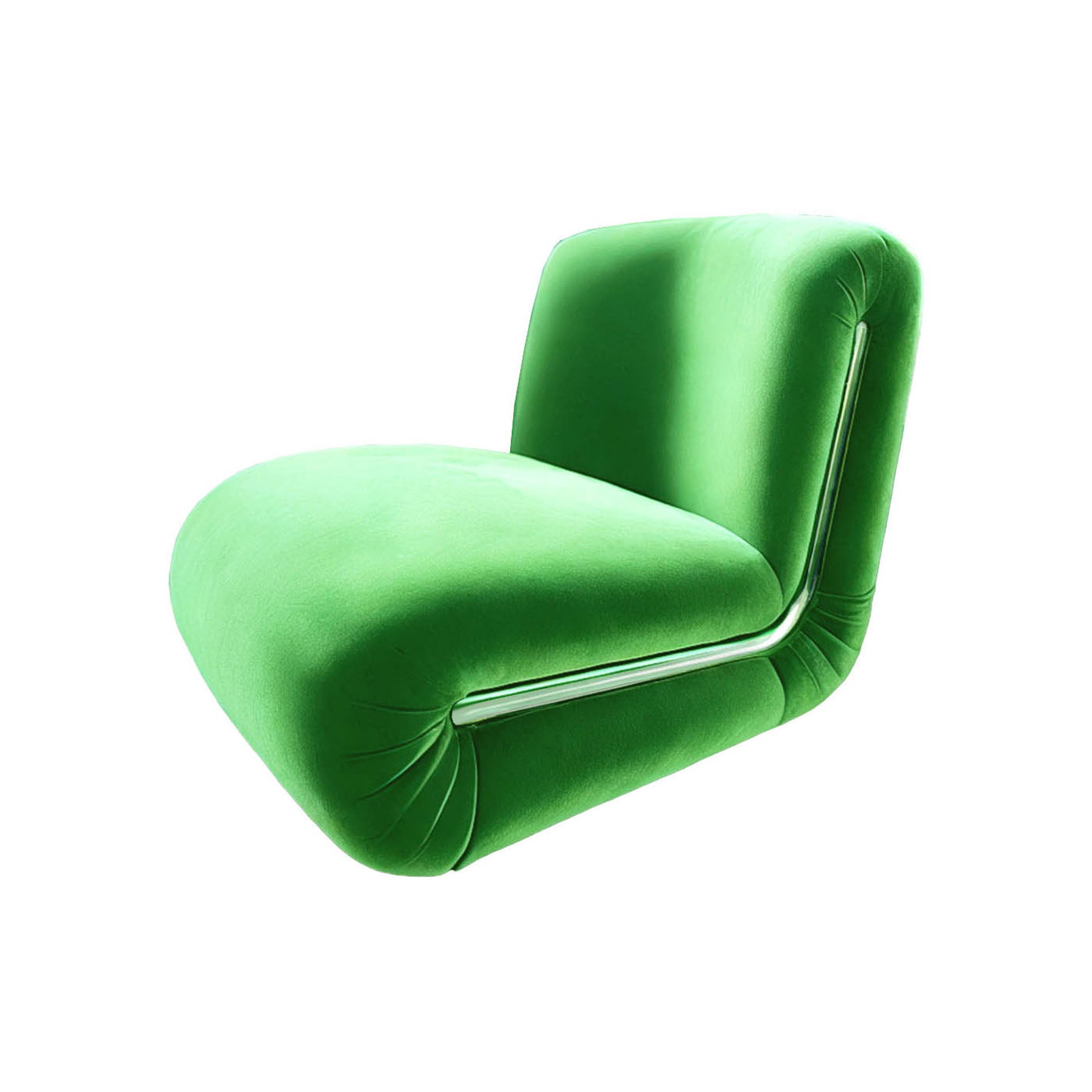 Frenesí Lounge Chair Green Velvet
