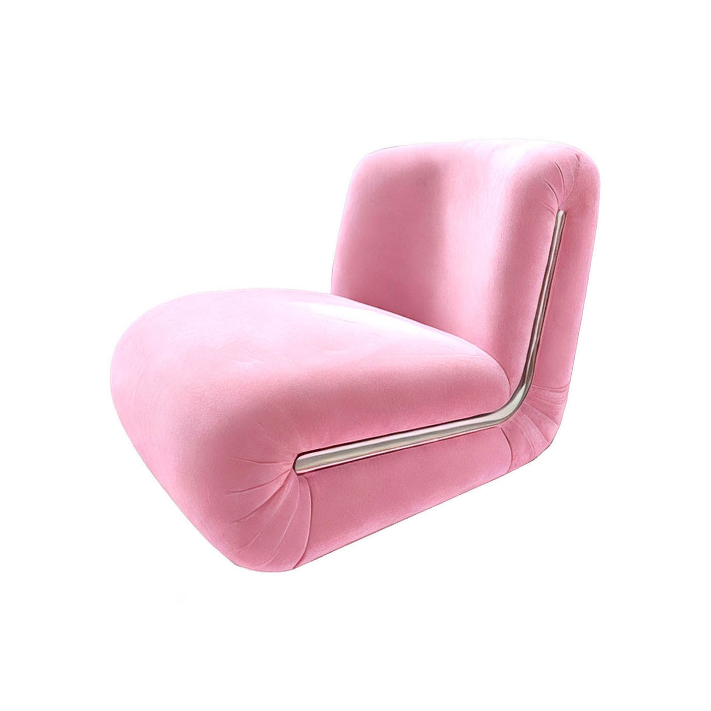 Frenesí Lounge Chair Pink Velvet