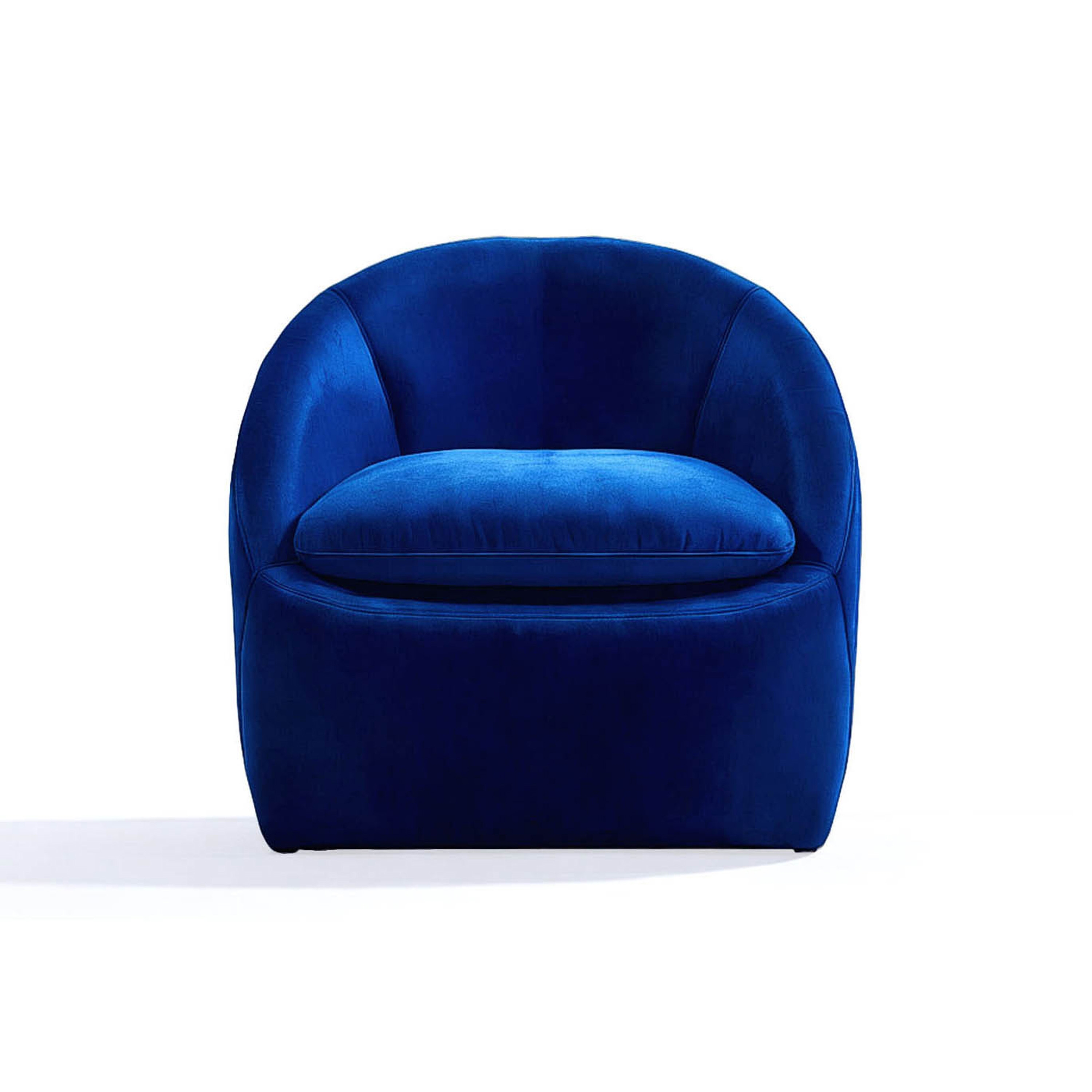 Vertoon produk Quimera Armchair Blue Velvet van vervaardiger moanne