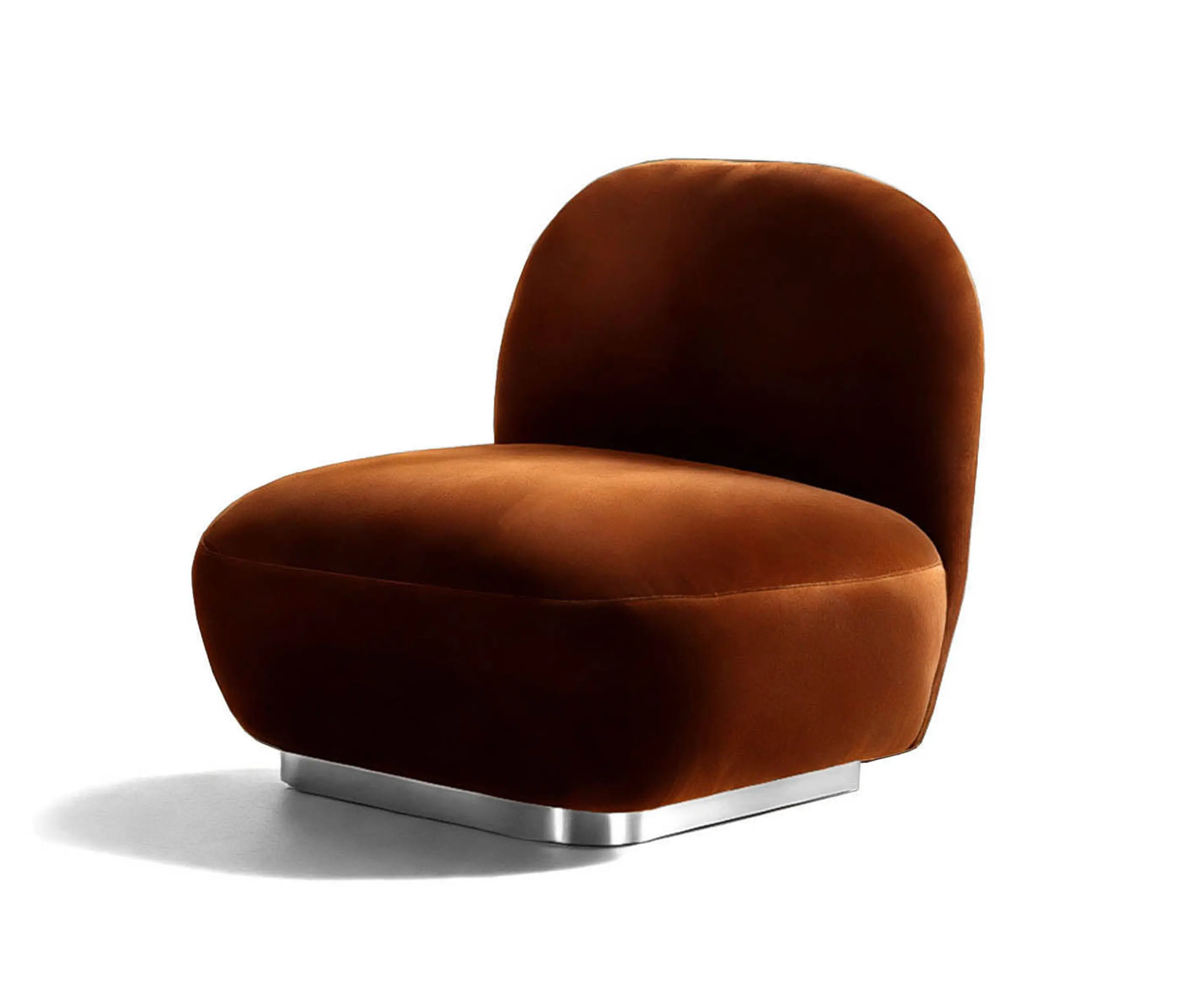 moanne - Susurro Accent Chair Brown Velvet