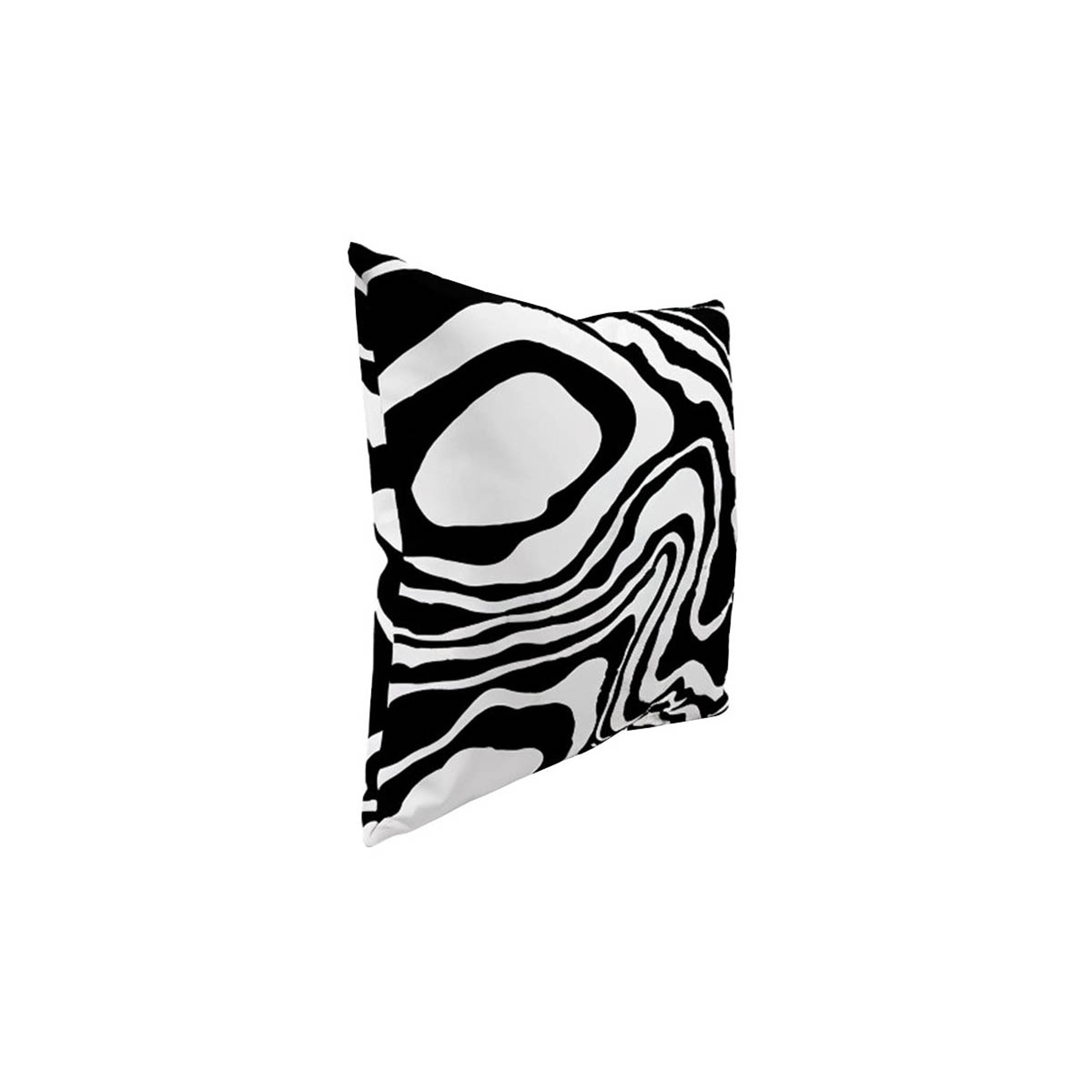 Trama Cushion Black/White Curves