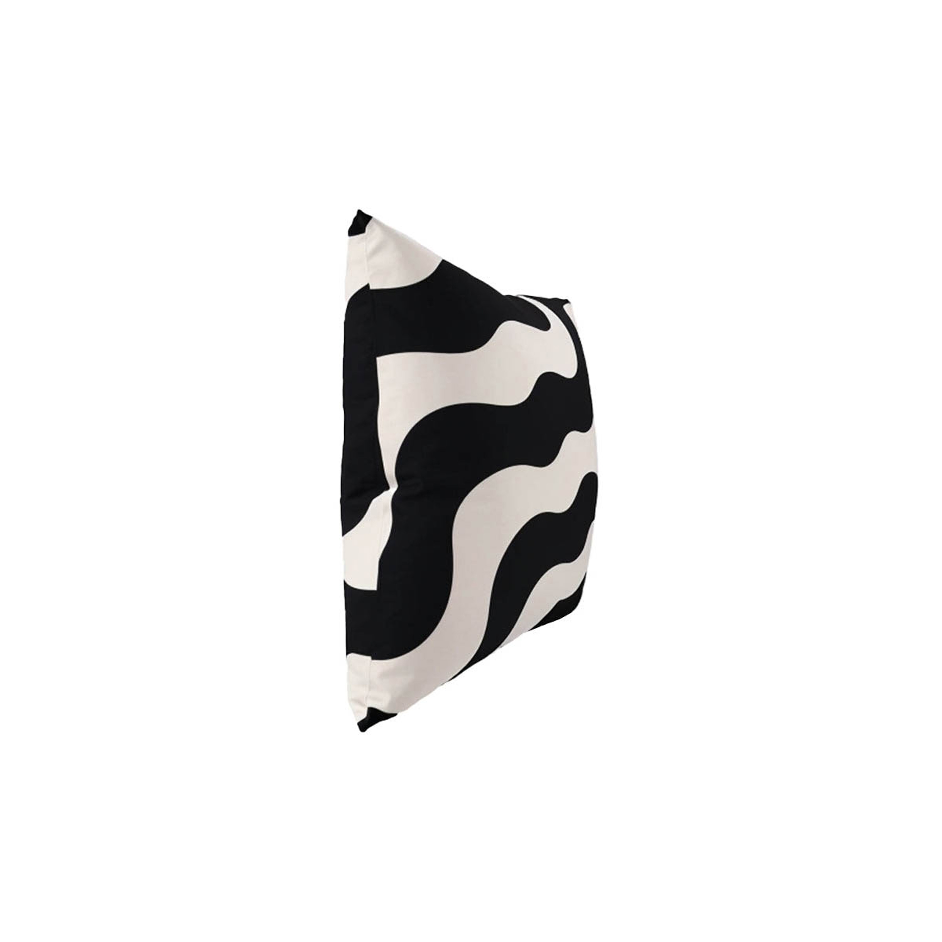 Display product Trama Cushion Black/White Waves from manufacturer moanne