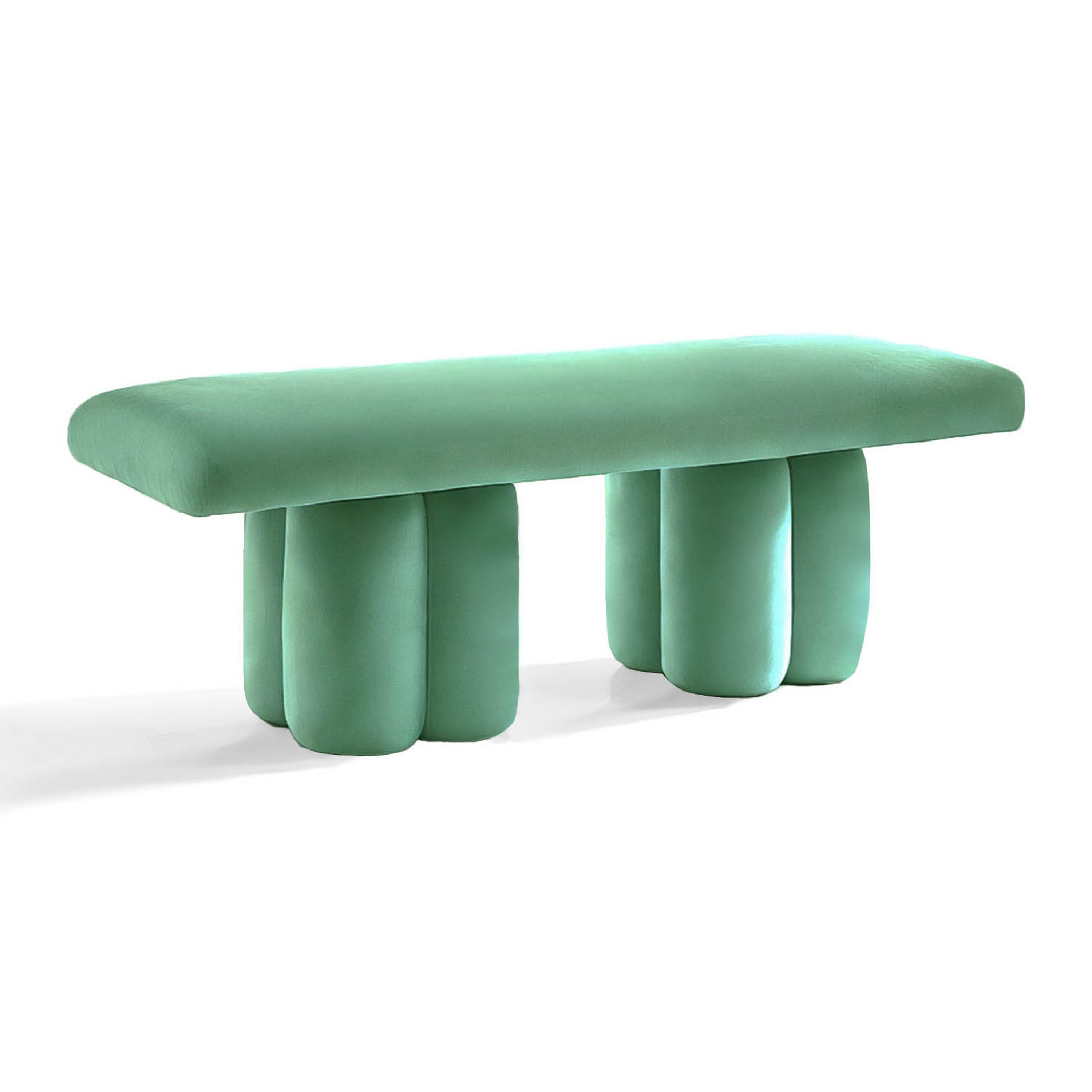 Display product Visceral Bench Aquamarine Velvet from manufacturer moanne