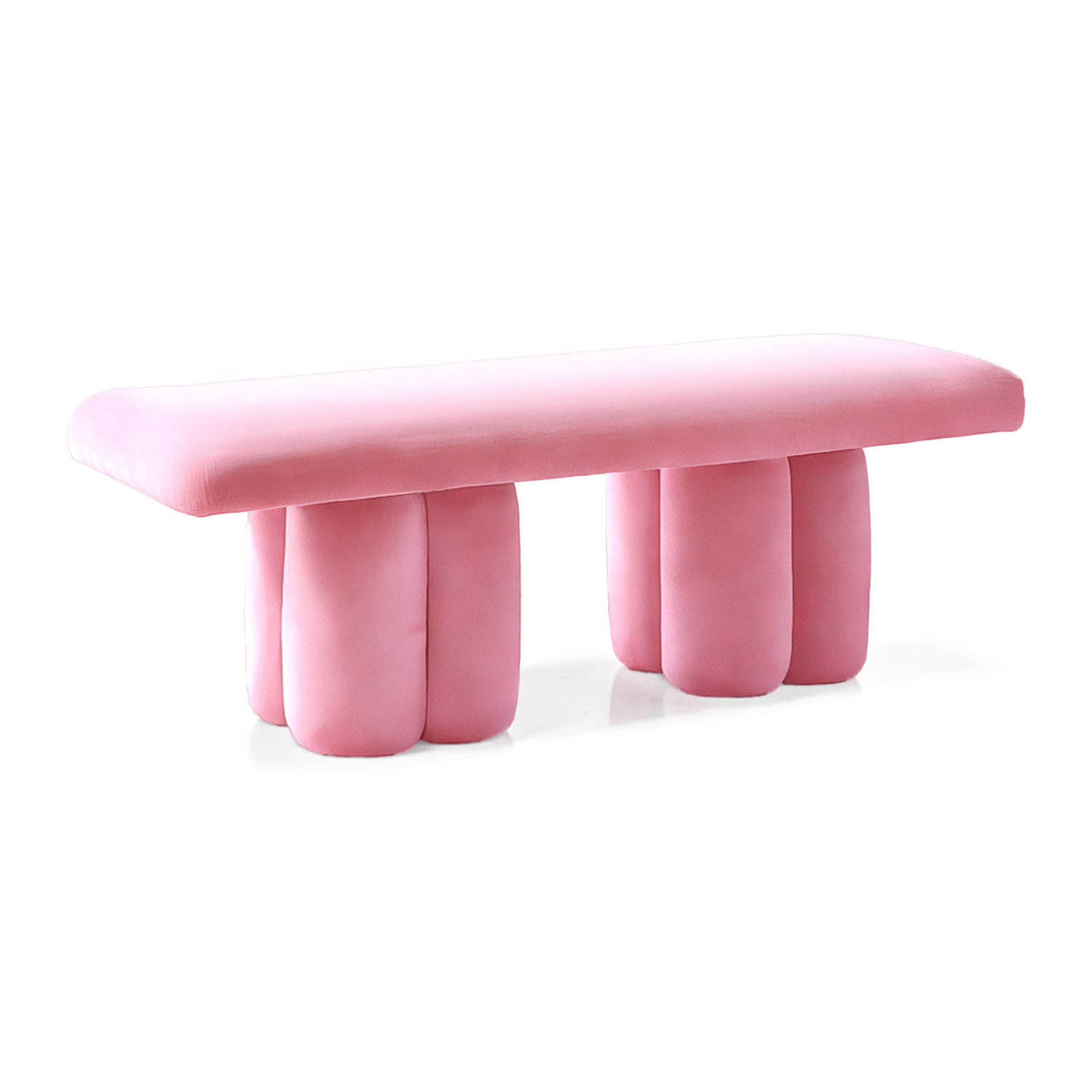 Visceral Bench Pink Velvet