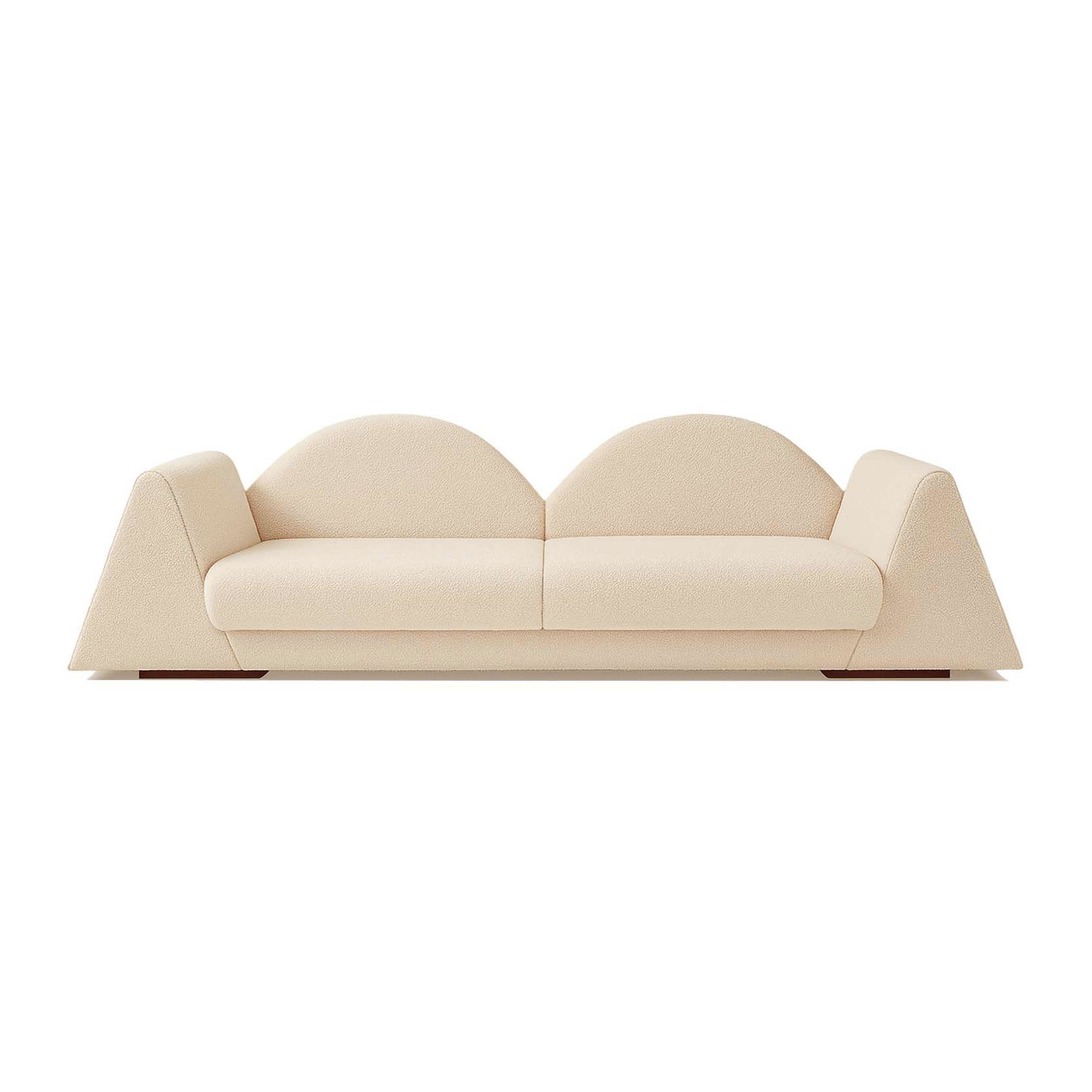 Amanecer Sofa White Bouclé