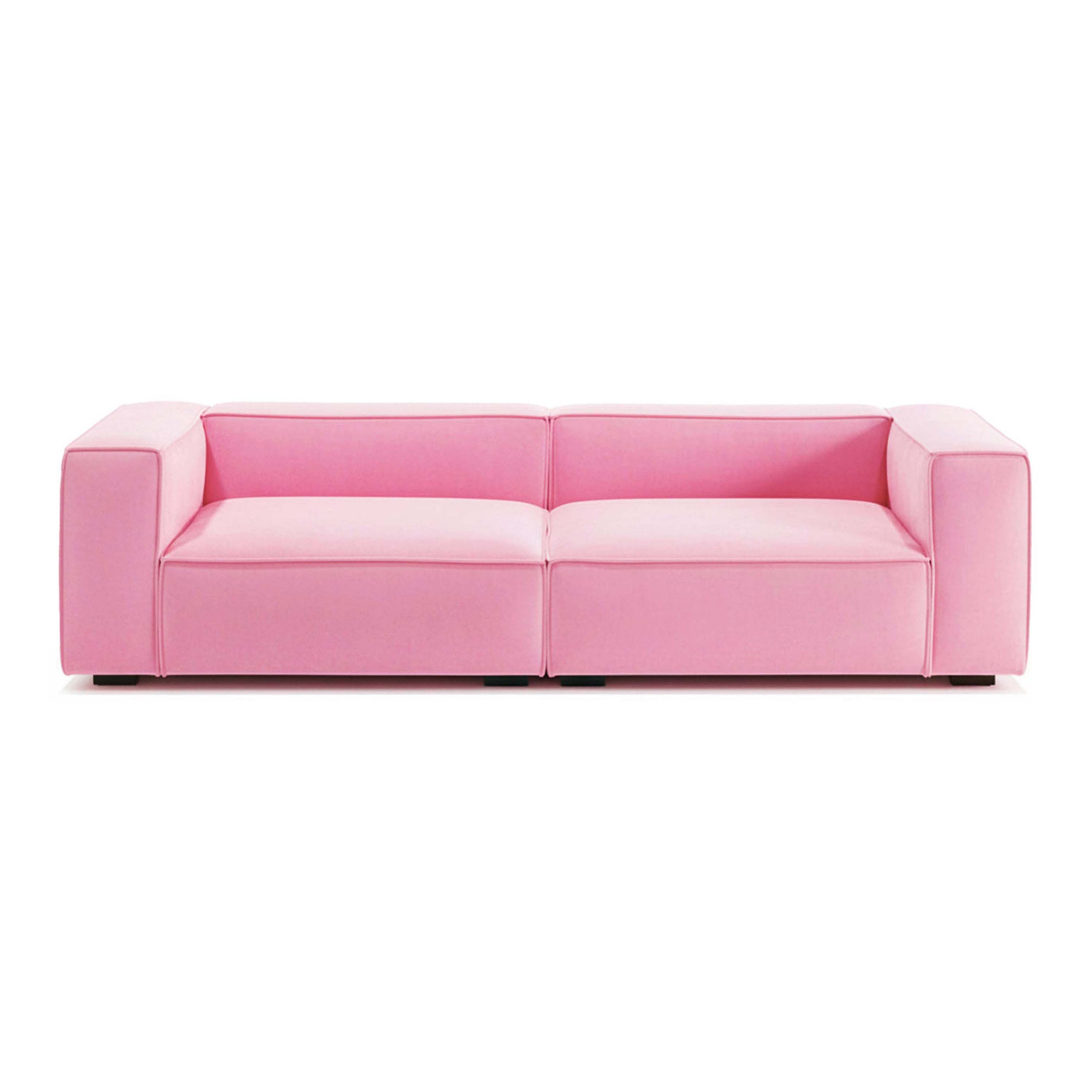 Arraigo Sofa Pink Velvet