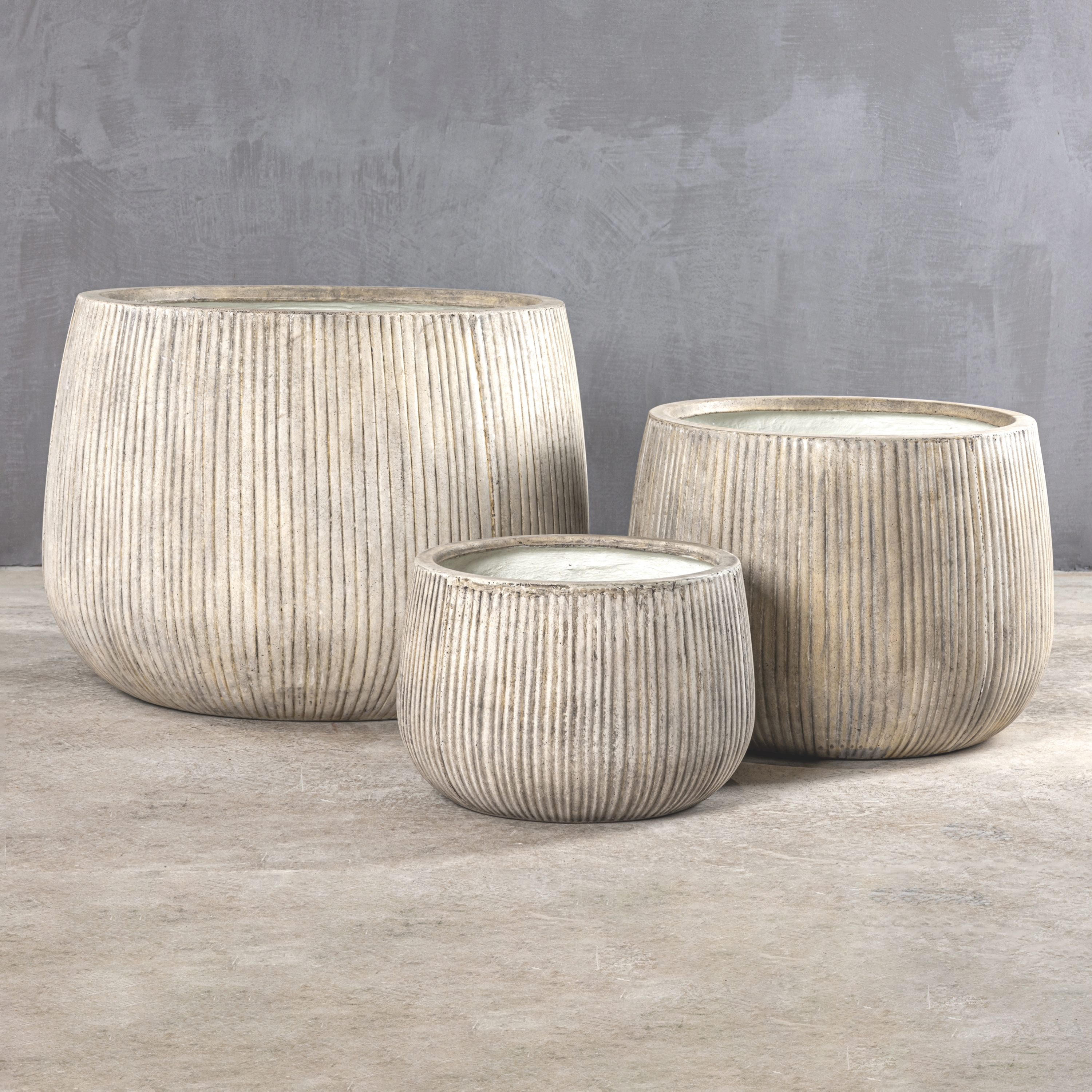 Display product Brutal | Nerja Pots Set of 3 FS351 from manufacturer Set Collection