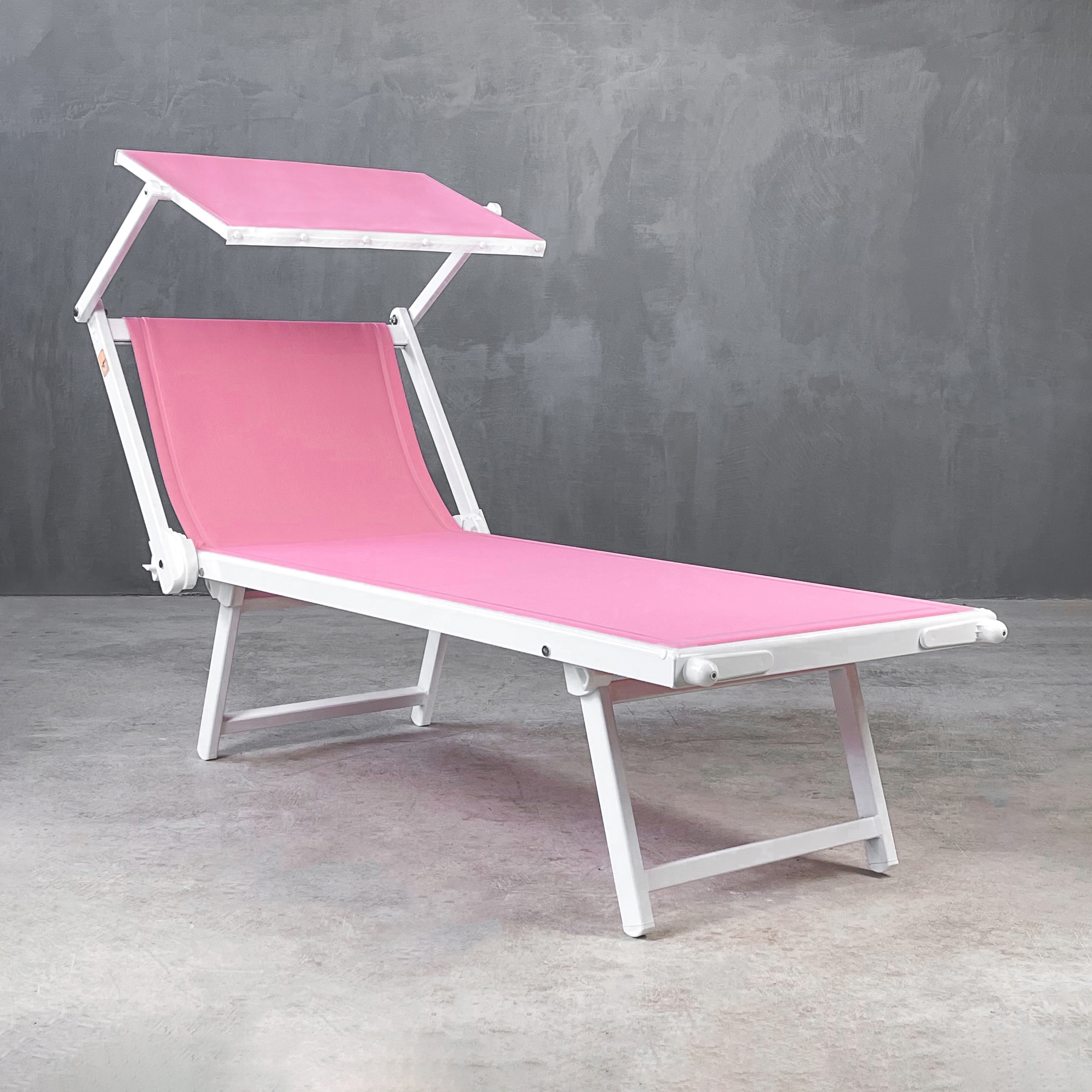 Vertoon produk Dolce Vita | Ciao Amore Pink 5 Sunbed with Sunshield van vervaardiger Set Collection