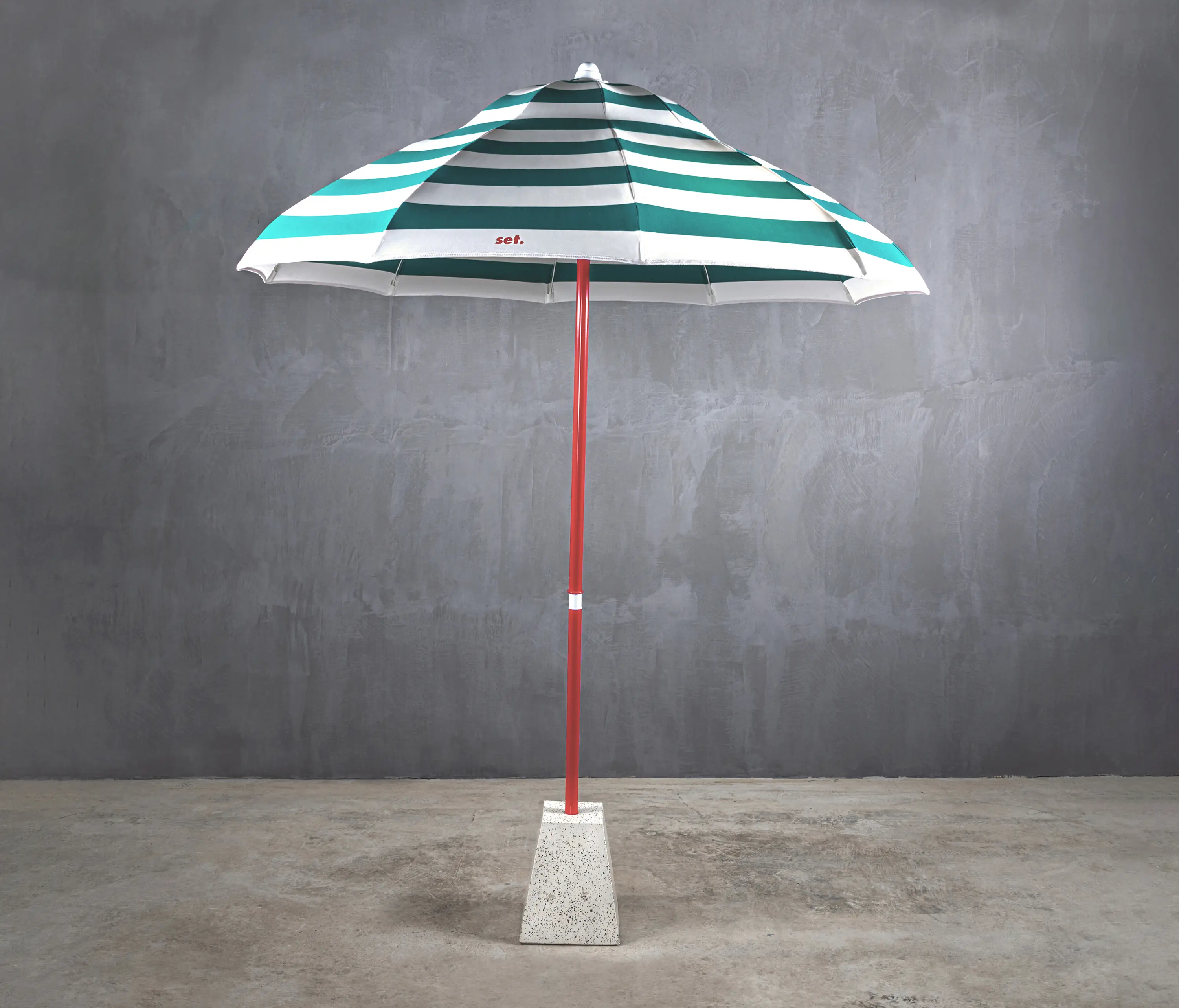 Set Collection - Dolce Vita | Portofino 240 Ombrellone White and Green Stripes