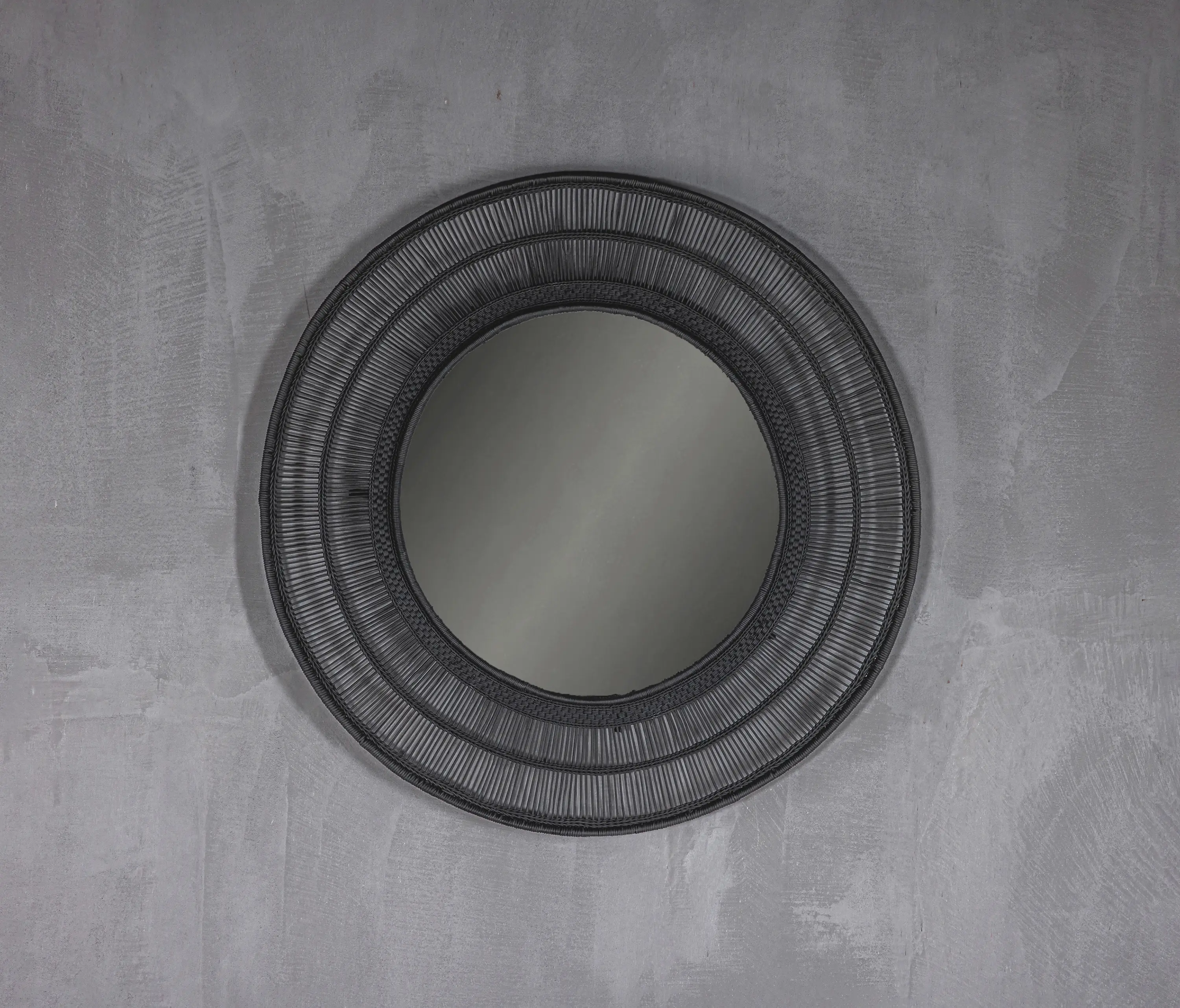 Set Collection - Malawi | Mirror Round Black Large