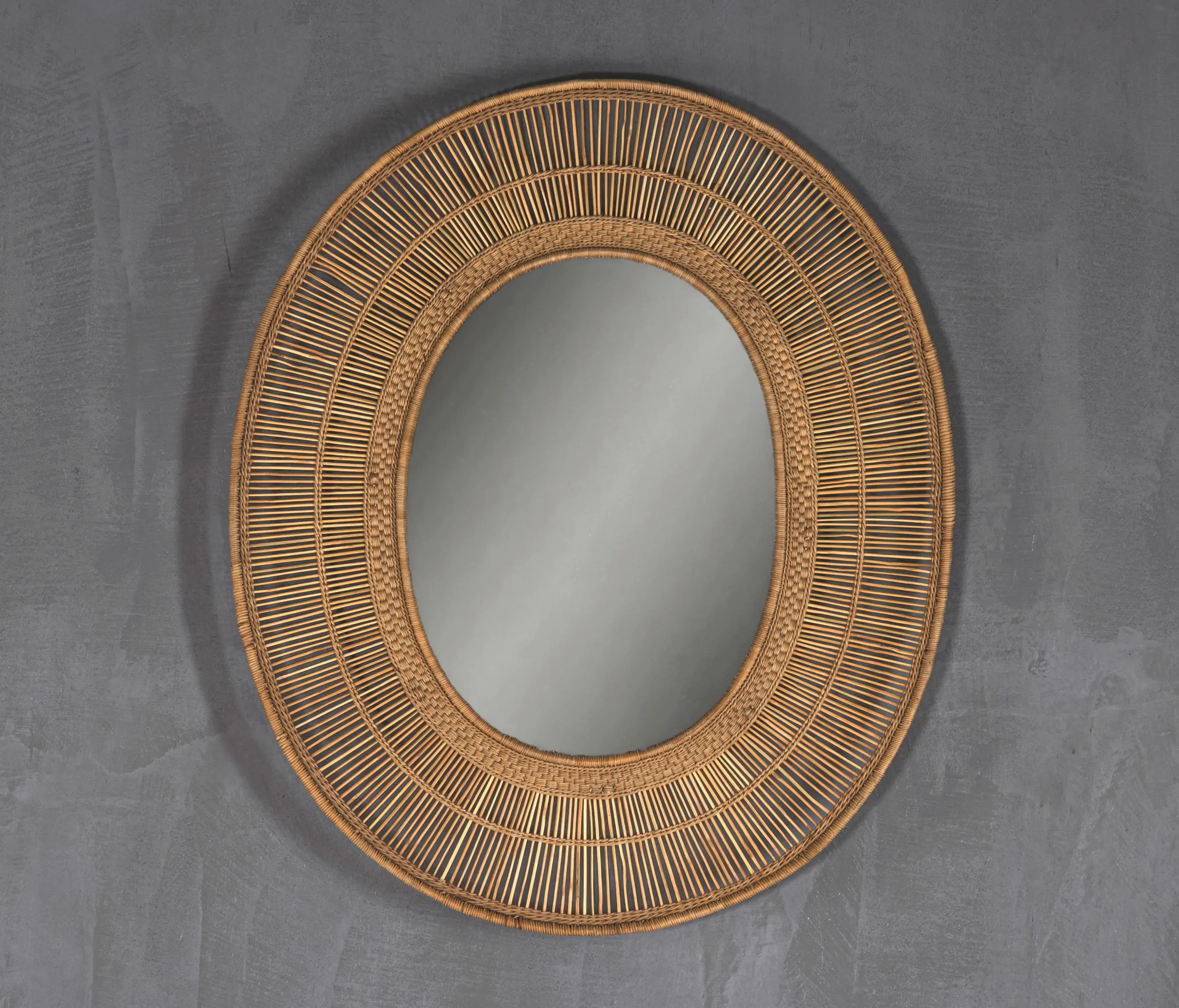 Set Collection - Malawi | Mirror Oval Natural Large