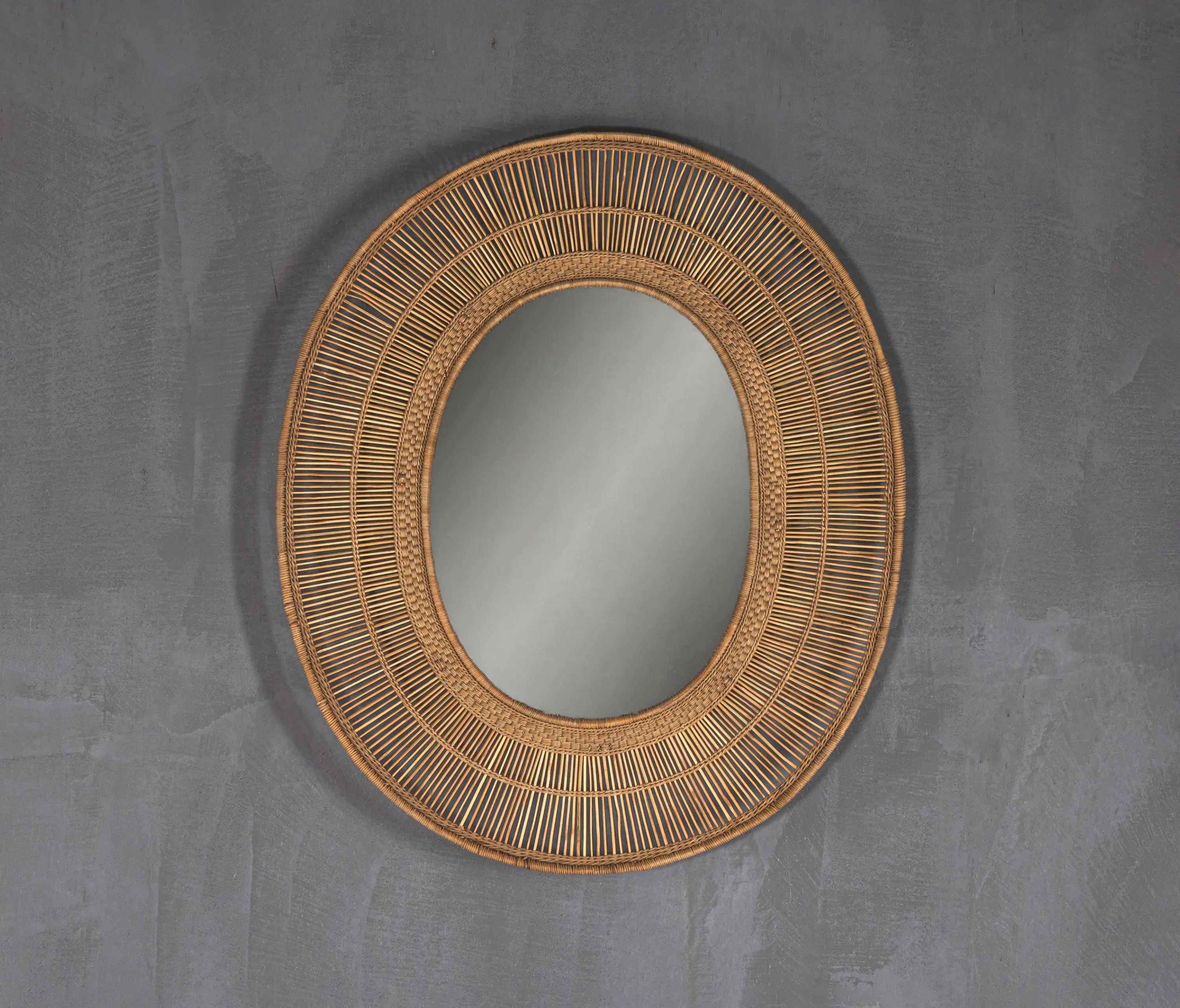 Set Collection - Malawi | Mirror Oval Natural Small