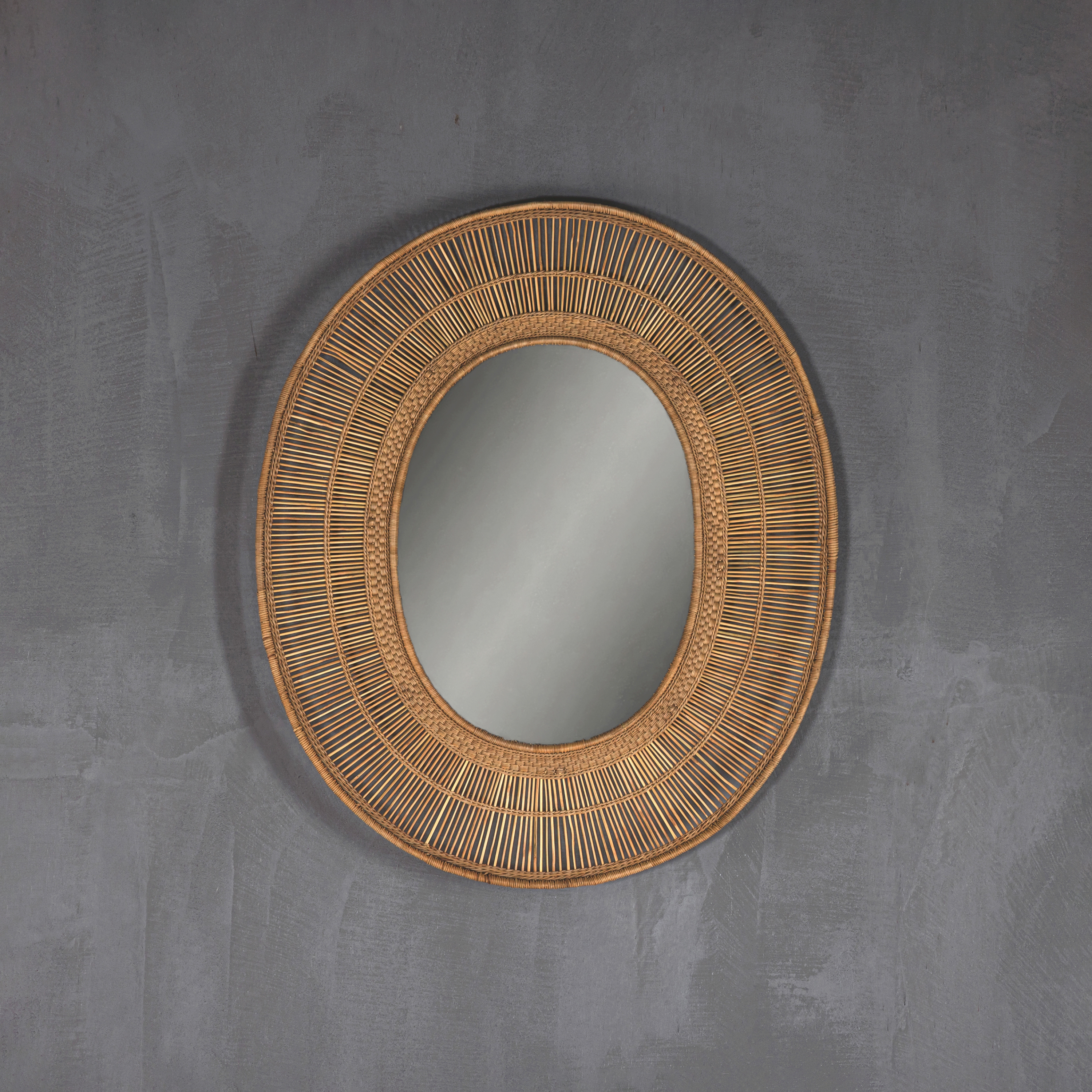 Afficher le produit Malawi | Mirror Oval Natural Small du fabricant Set Collection