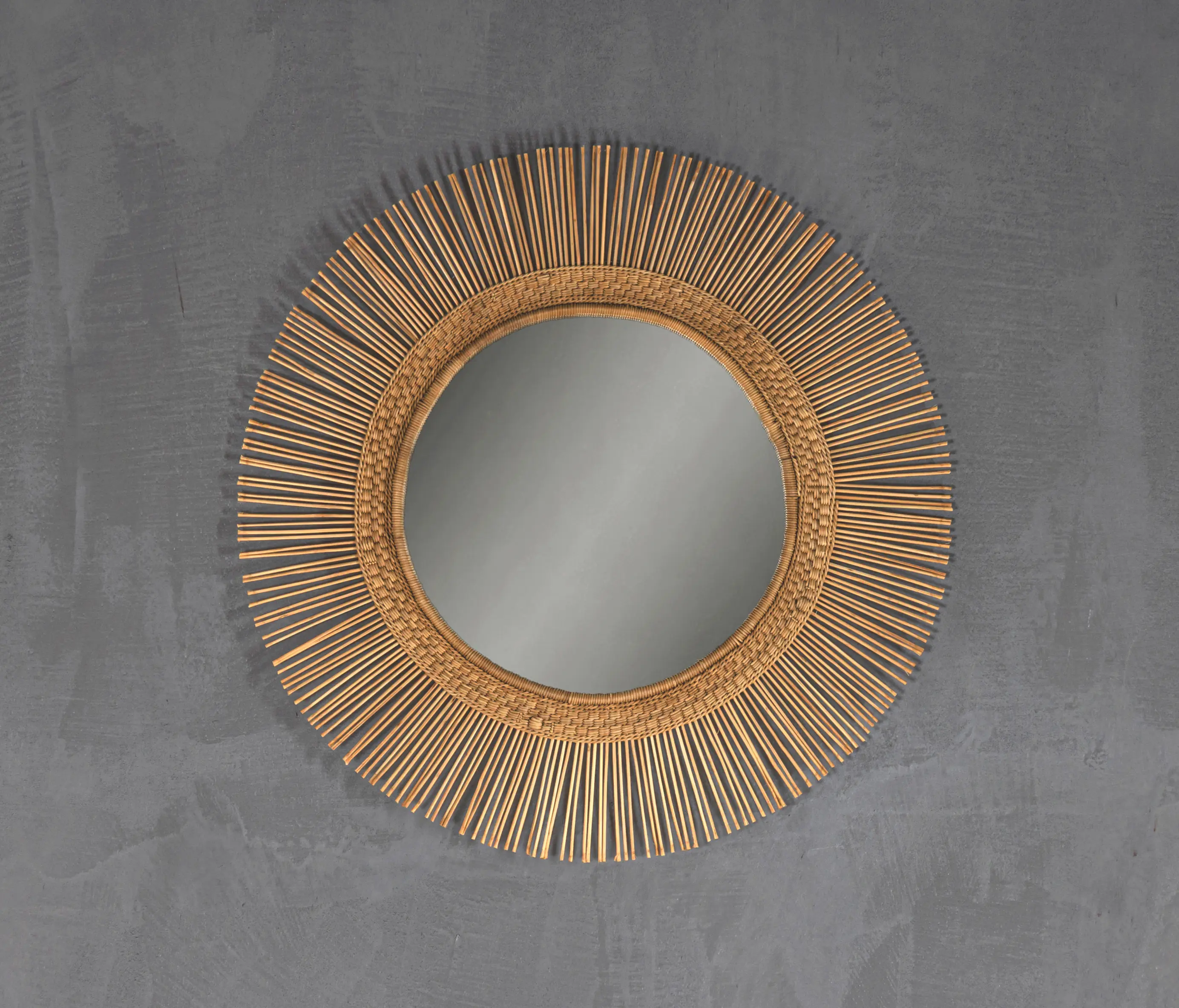 Set Collection - Malawi | Sun Round/Oval Mirror Natural Large
