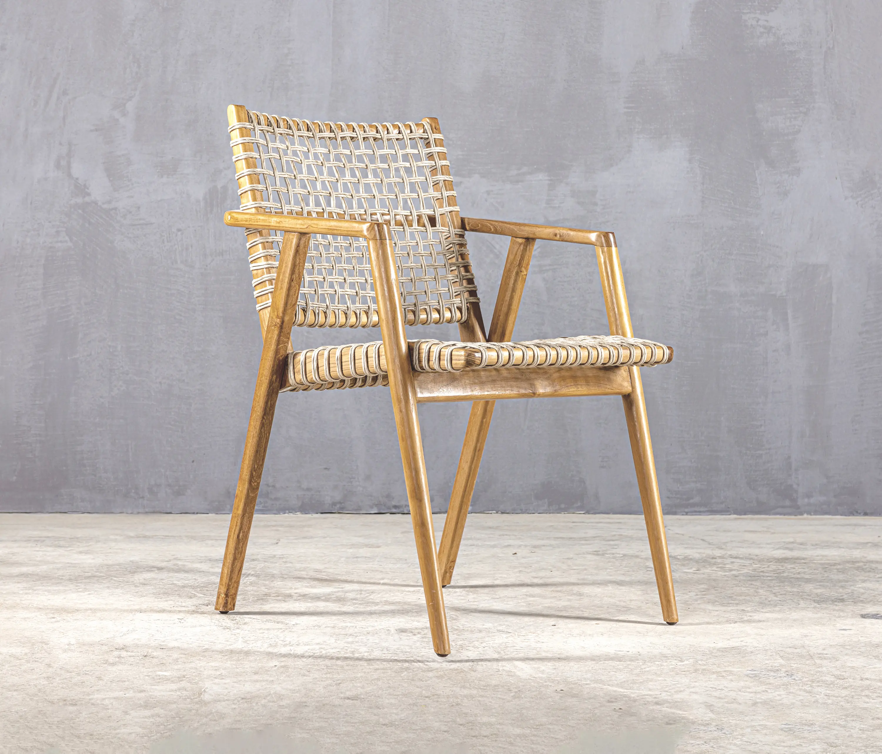 Set Collection - Slow | Conchita Armchair Rope Beige Teak