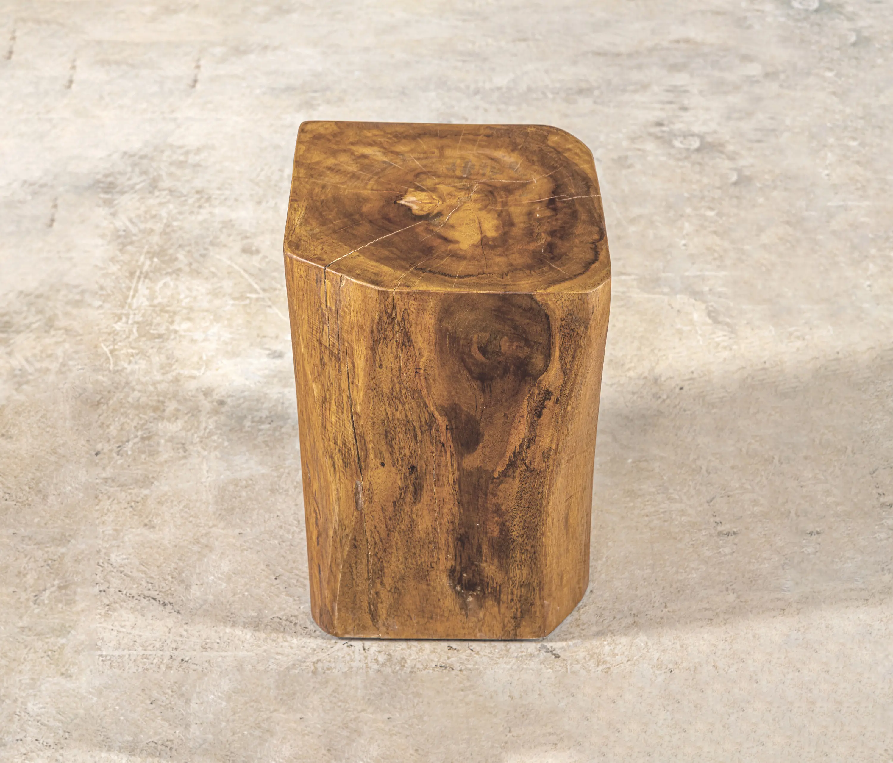 Set Collection - Slow | Cube Stool Teak 30