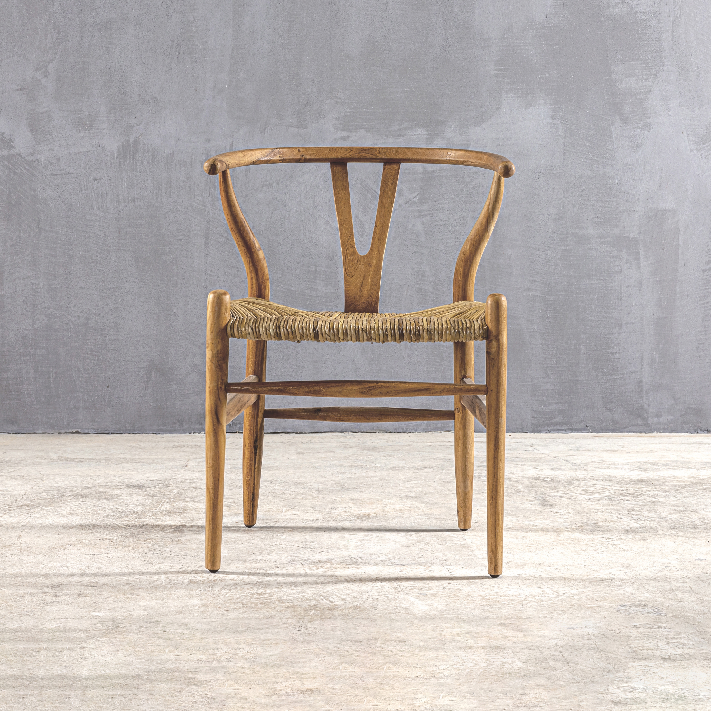 Display product Slow | Layla 7251 Armchair Teak Natural Straw from manufacturer Set Collection