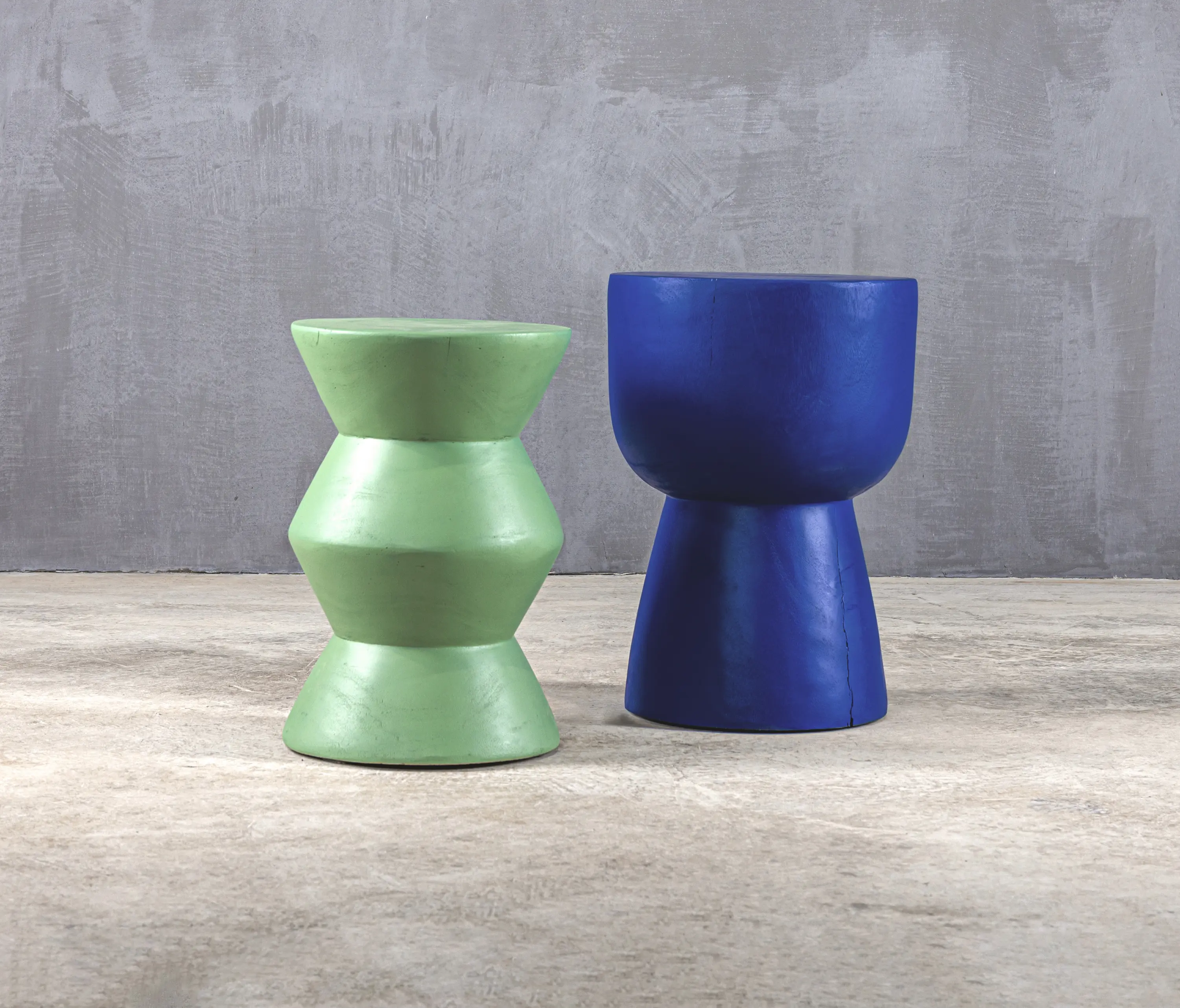 Set Collection - Slow | Tam Tam 50 Stool Suar Cobalt Blue