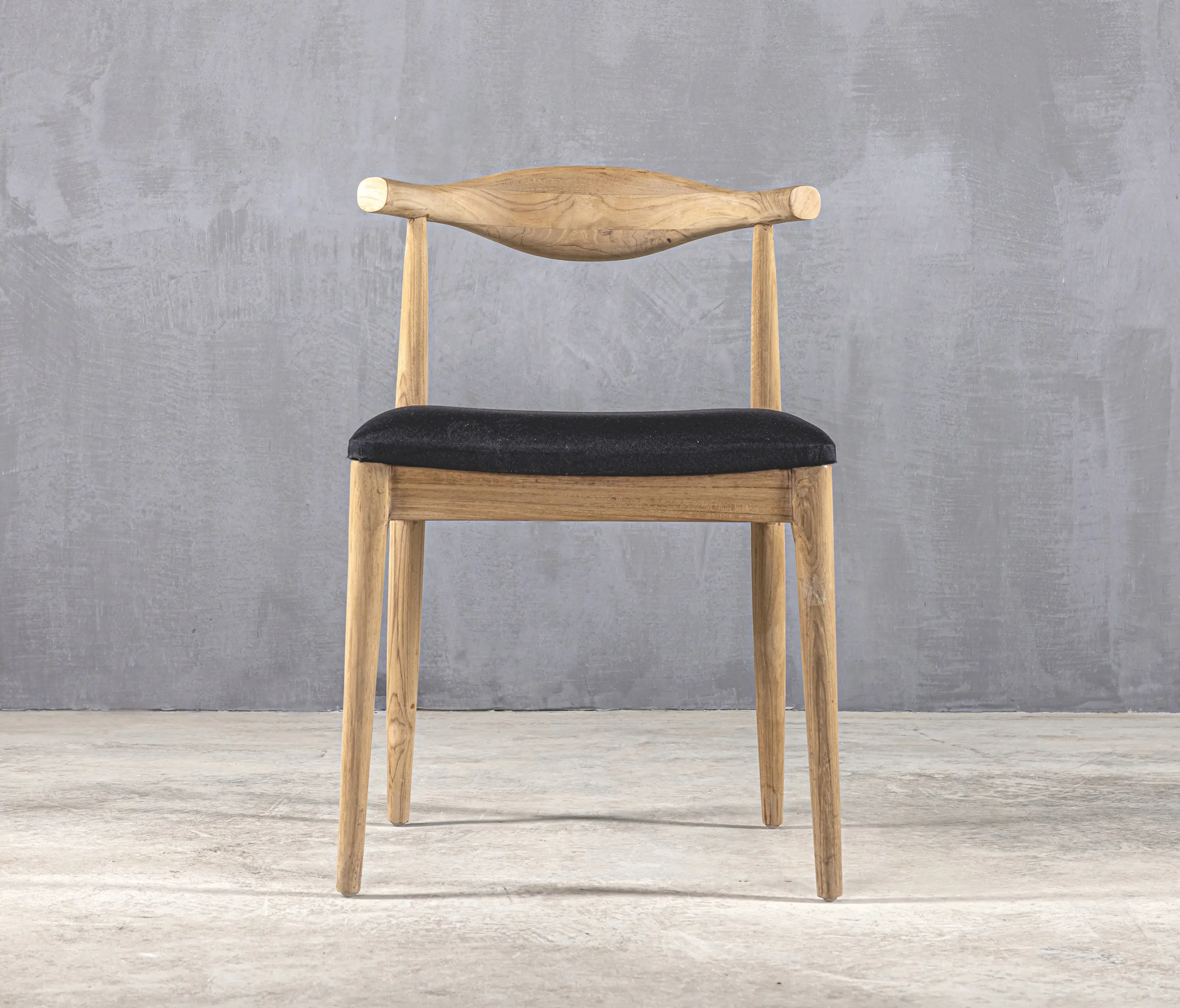 Set Collection - Slow | Wing T593 Dining Chair Teak Black Fabric
