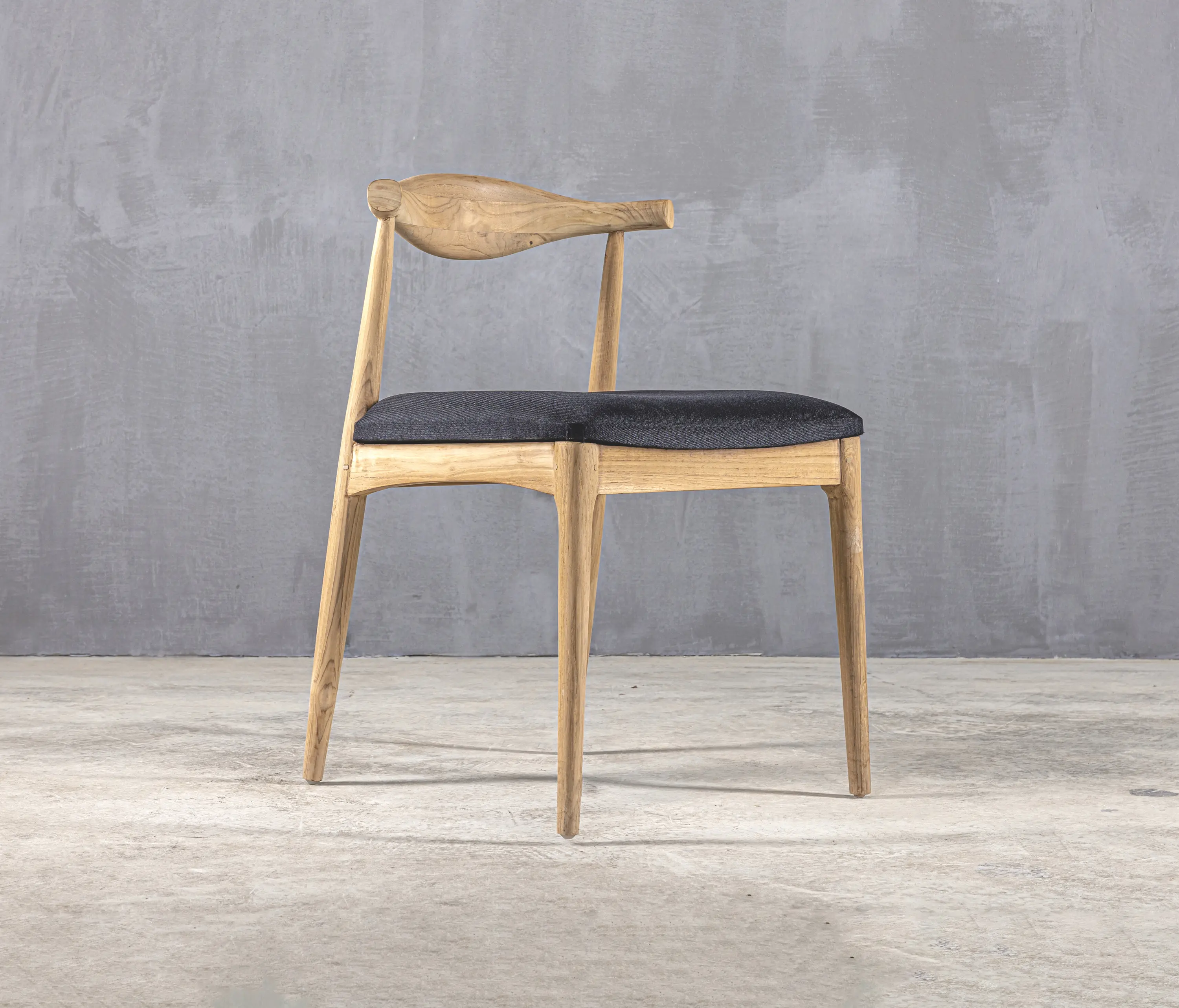 Set Collection - Slow | Wing T593 Dining Chair Teak Black Fabric