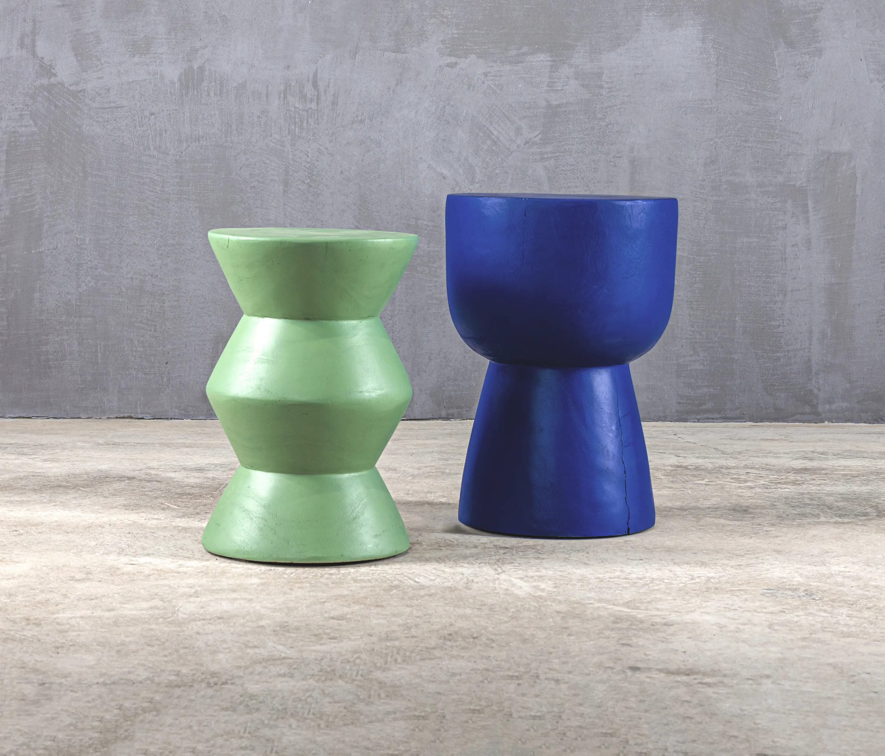 Set Collection - Slow | Zig Zag 45 Stool Suar Fern Green