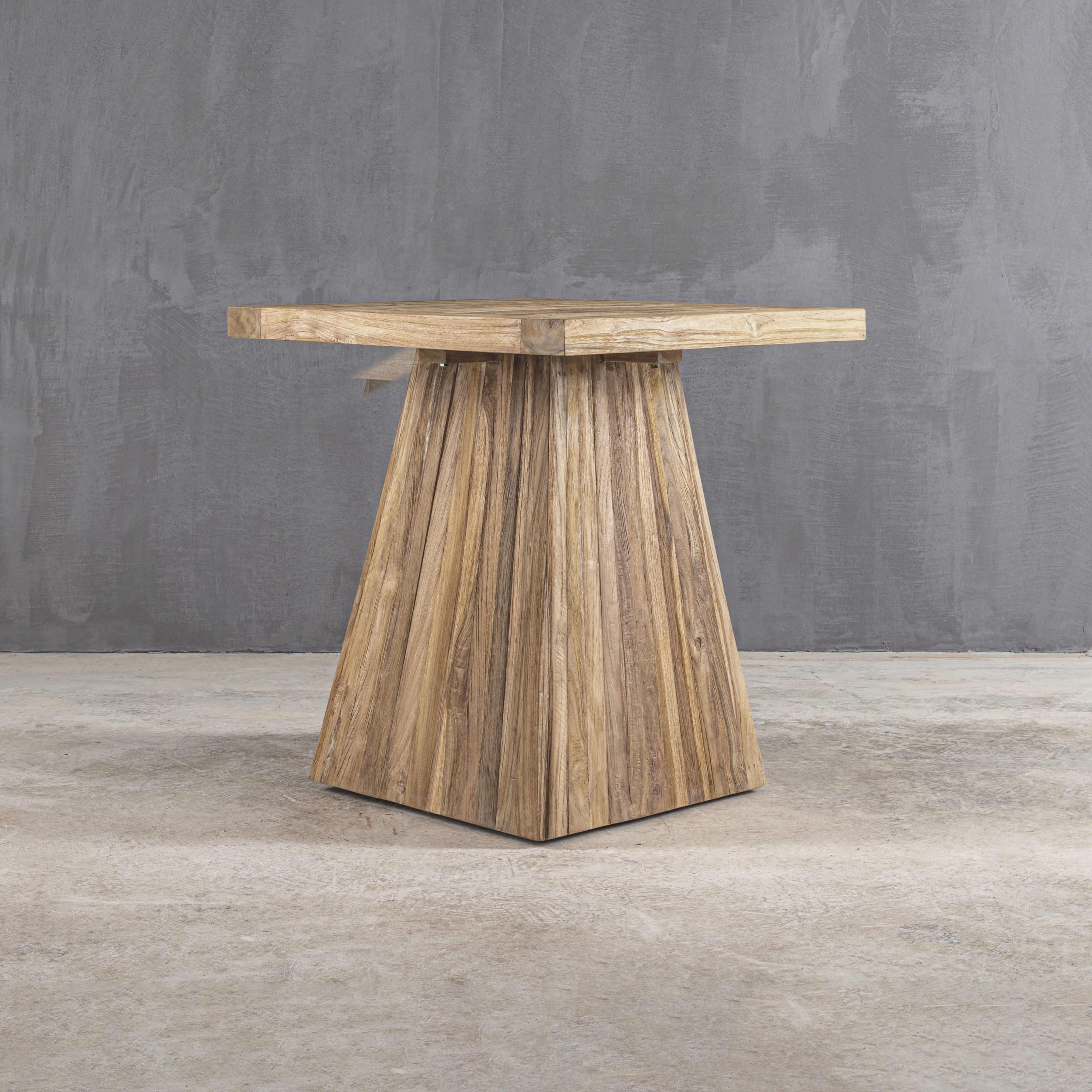 Display product Slow Reclaimed | Prisma Table Reclaimed Teak 90 from manufacturer Set Collection