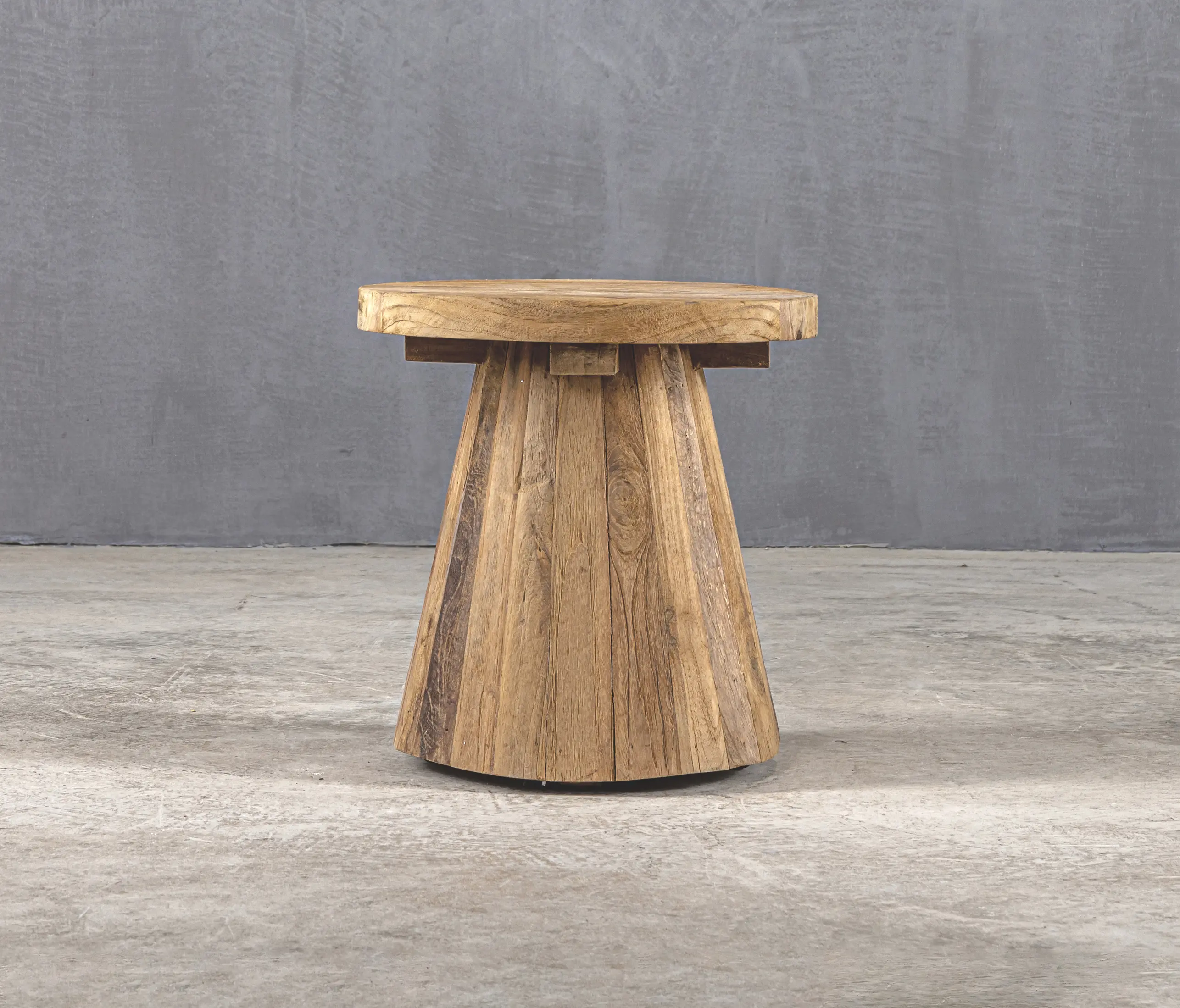 Set Collection - Slow Reclaimed | Mushroom Side Table Reclaimed Teak 35