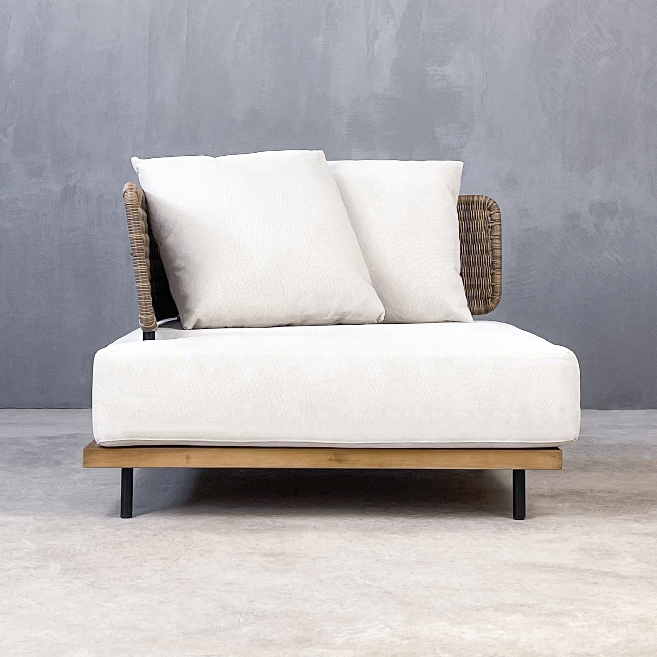 Display product Kanso | Letizia Corner Element Sofa Teak Αluminium from manufacturer Set Collection