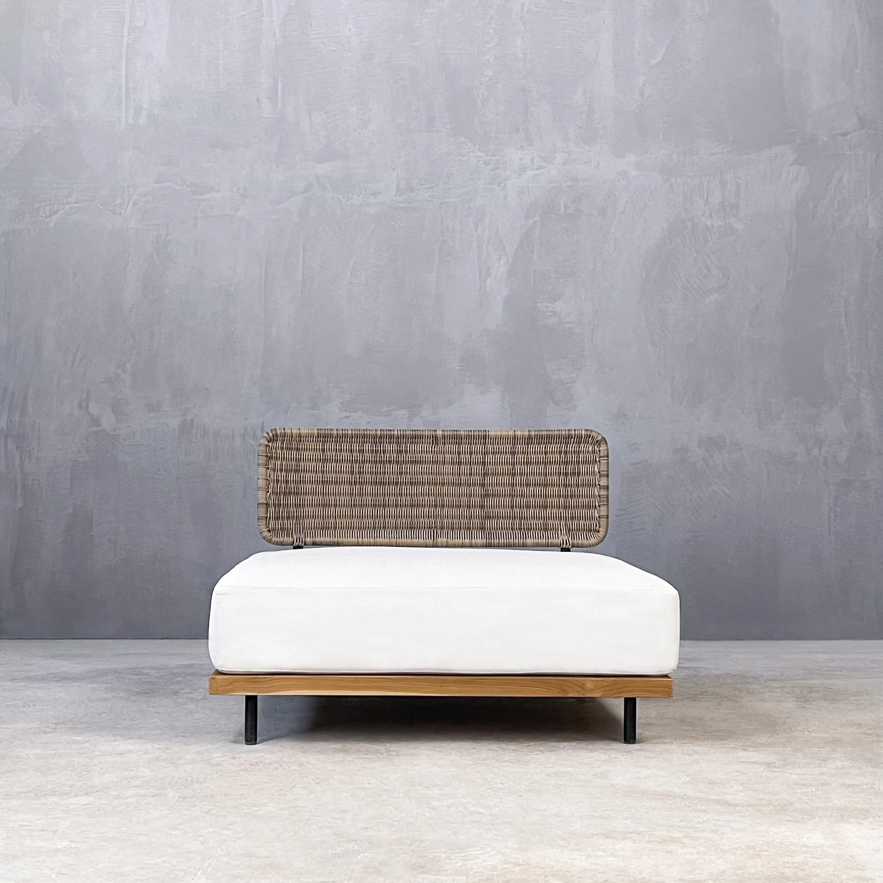 Set Collection - Kanso | Letizia Single Element Sofa Teak Αluminium