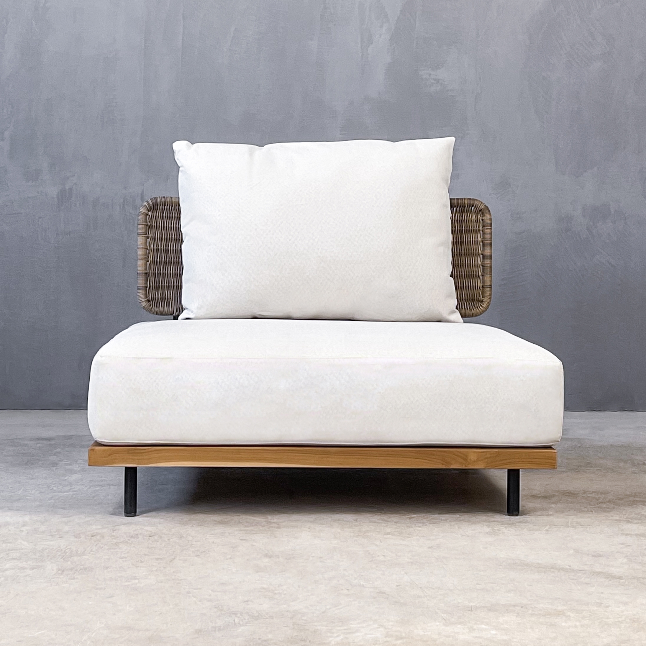 Display product Kanso | Letizia Single Element Sofa Teak Αluminium from manufacturer Set Collection
