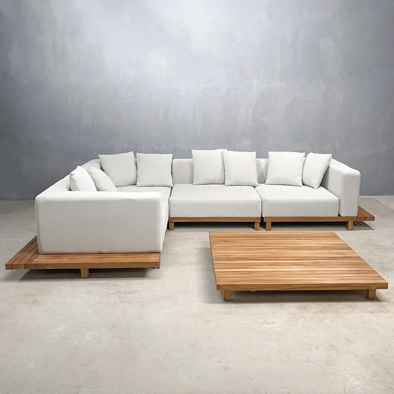 Set Collection - Slow | Hanoi 120 Coffee Table Square Teak