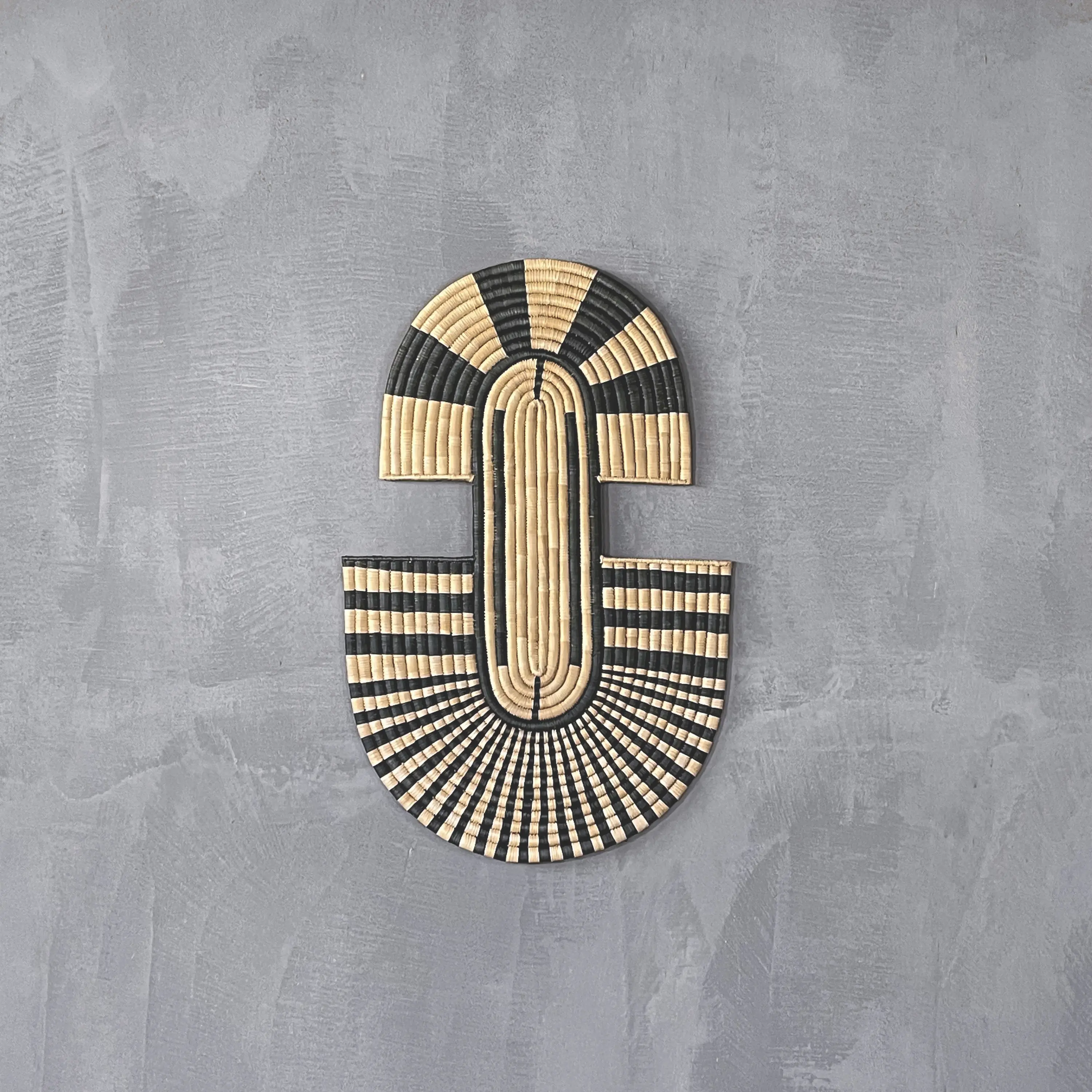 Set Collection - Malawi | Abstract Mask 2 Wall Hanging Black
