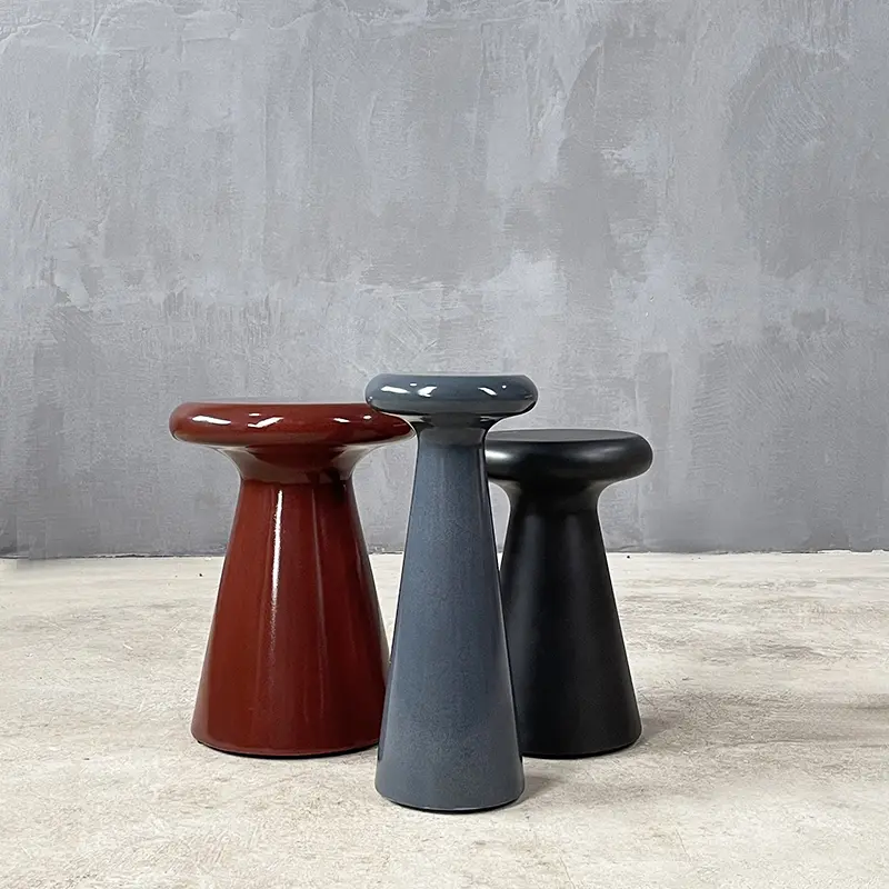 Set Collection - Brutal | Glazed Red 38 Side Table
