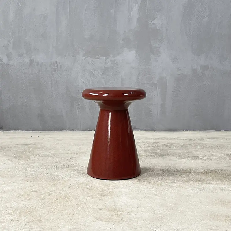 Set Collection - Brutal | Glazed Red 38 Side Table