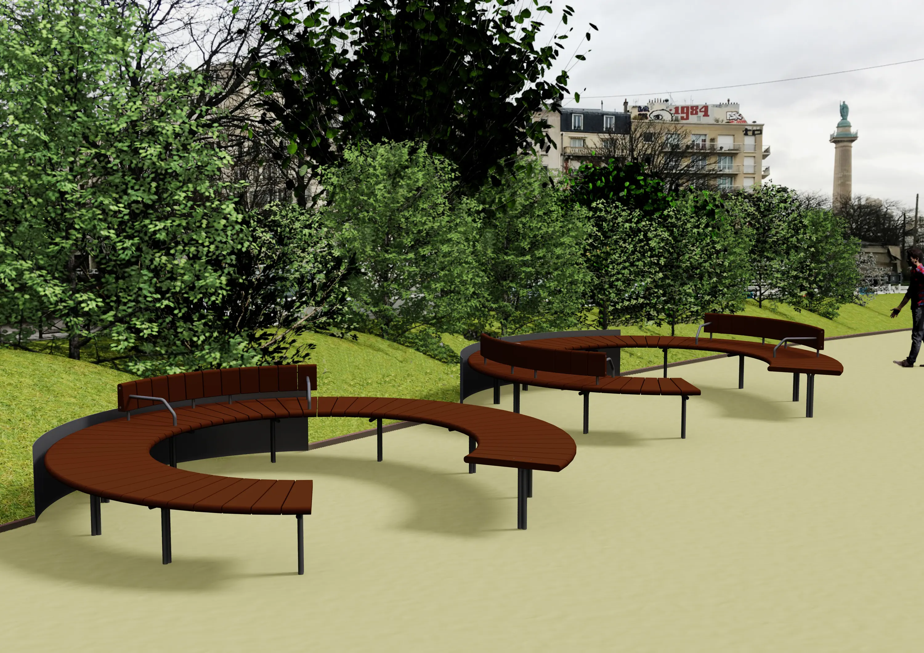 Euroform W - Verona round bench